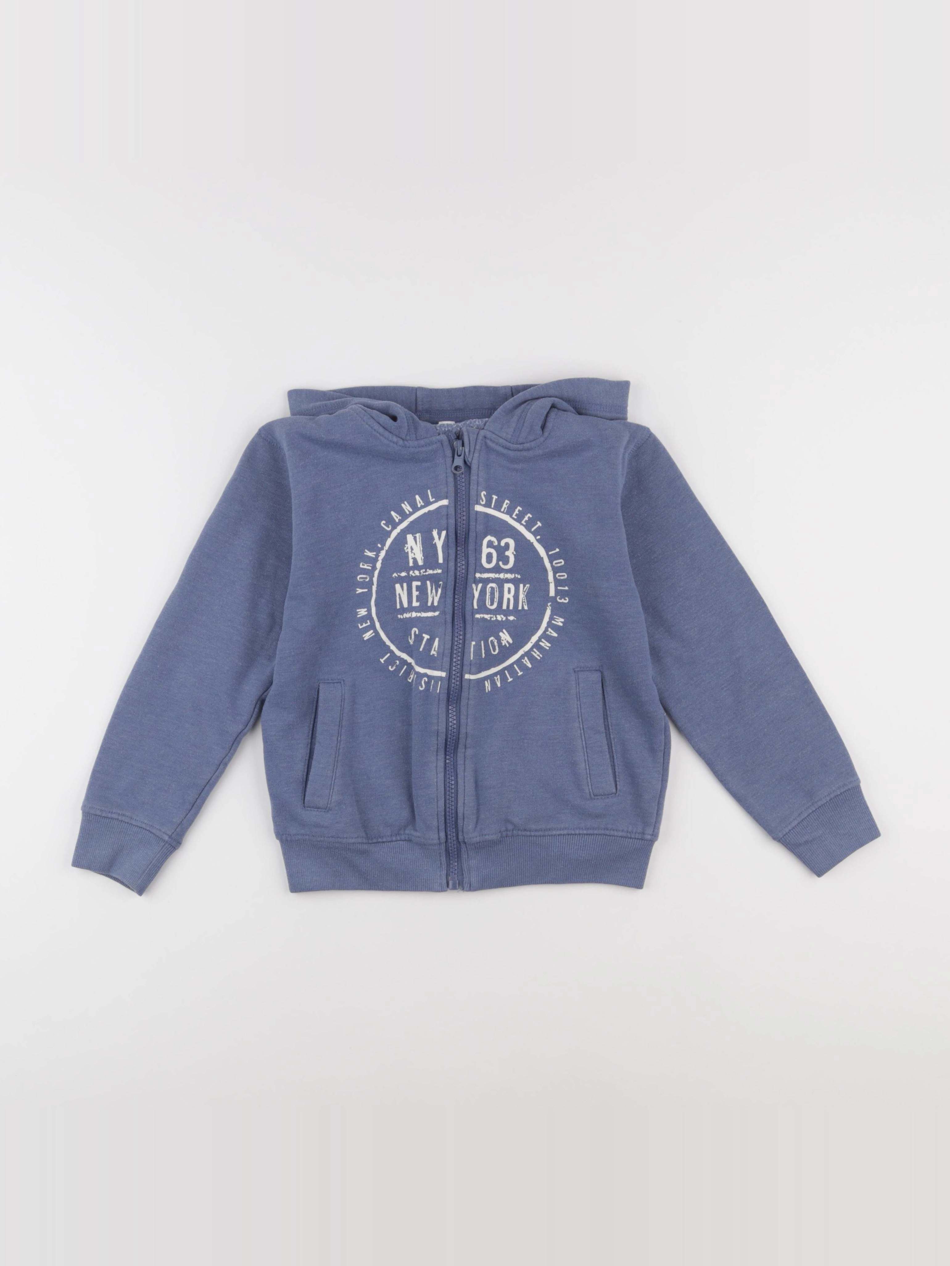 Vertbaudet - sweat bleu - 8 ans