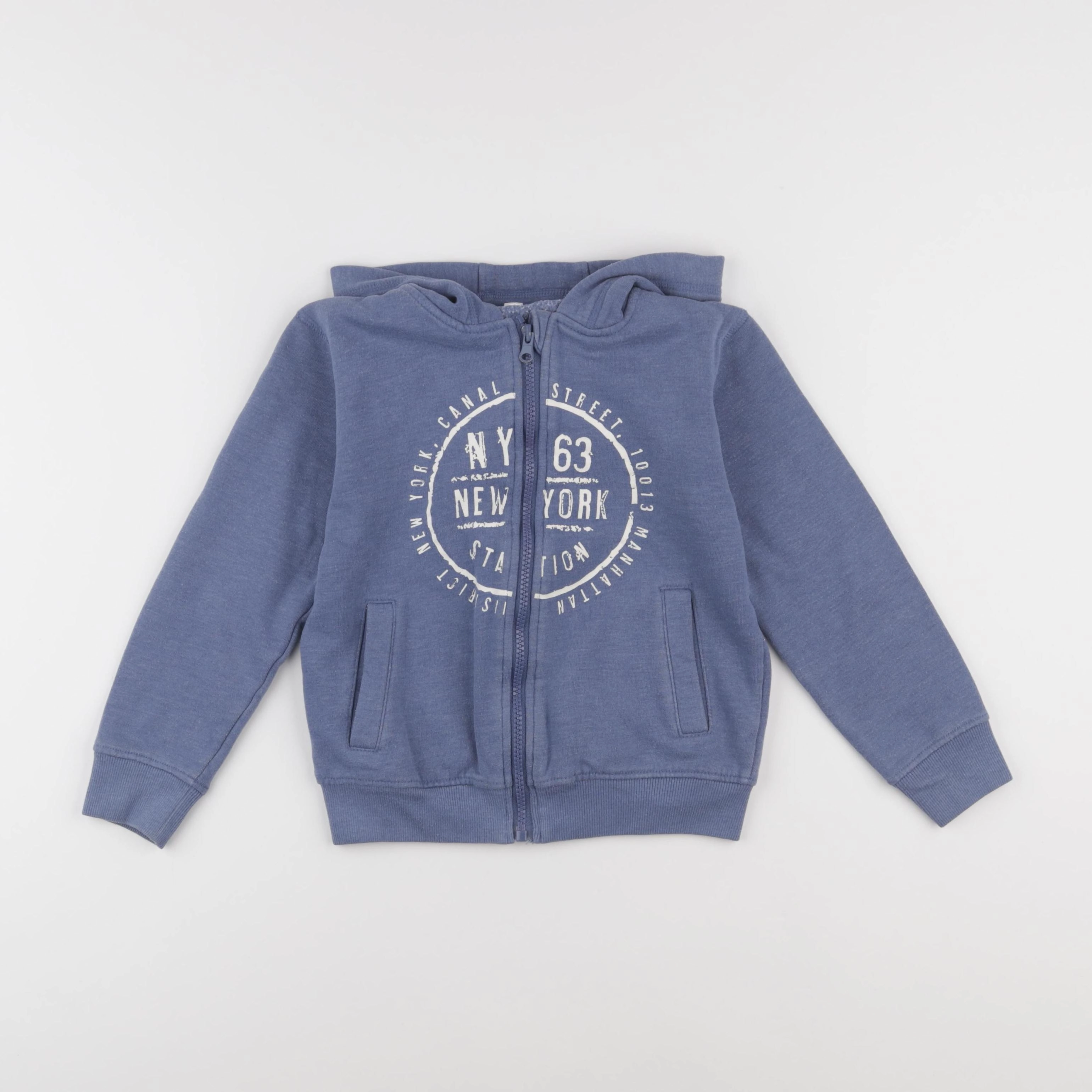 Vertbaudet - sweat bleu - 8 ans