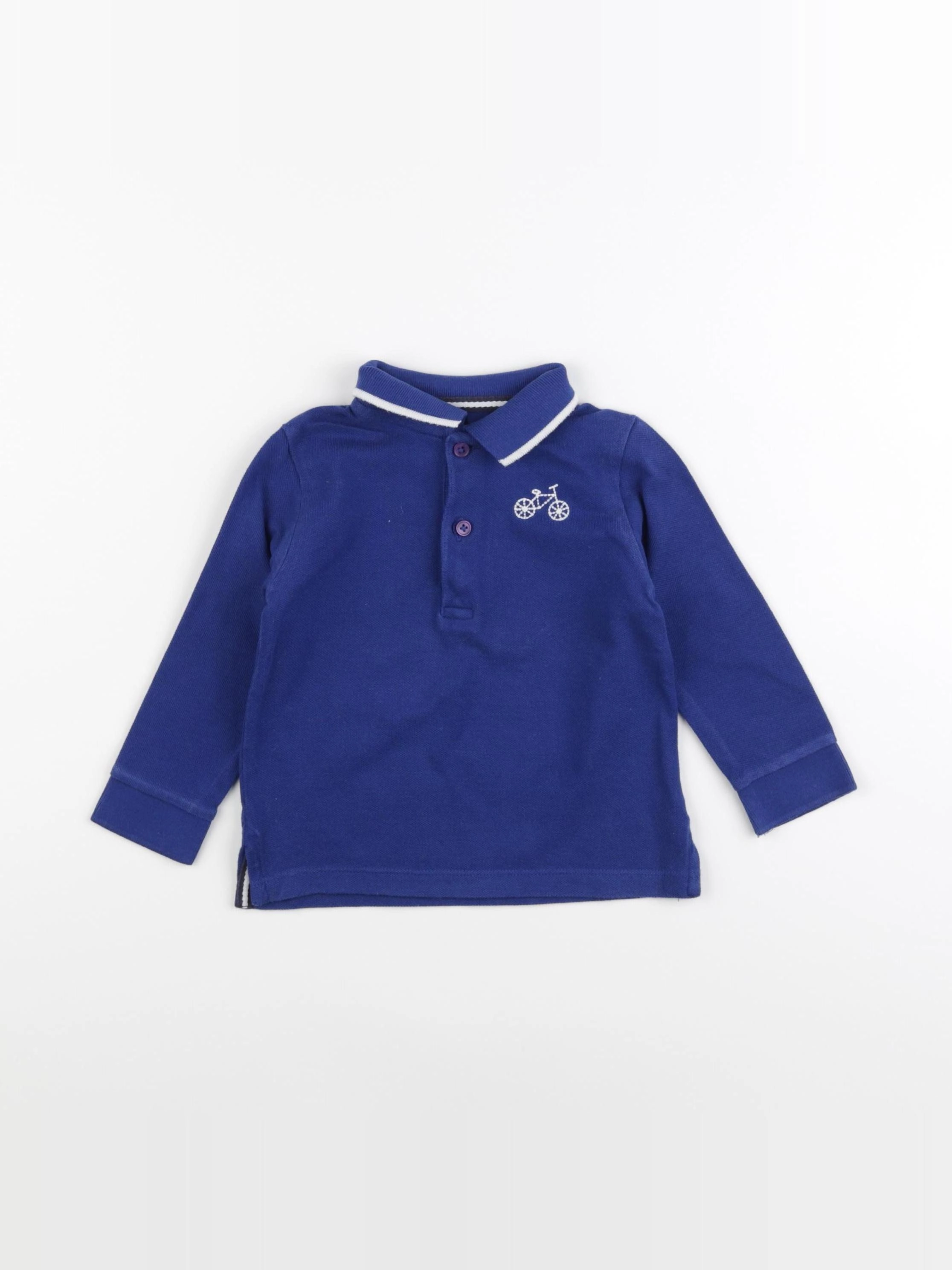 Boutchou - polo bleu - 18 mois