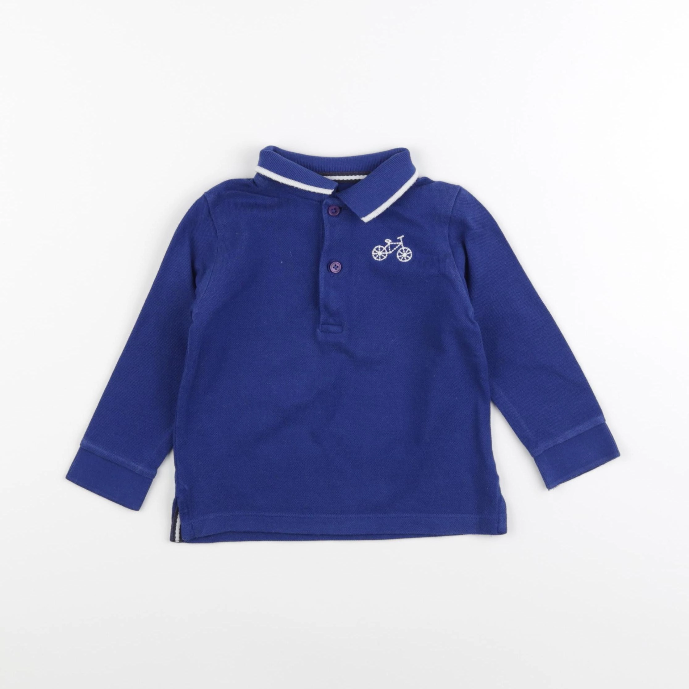 Boutchou - polo bleu - 18 mois