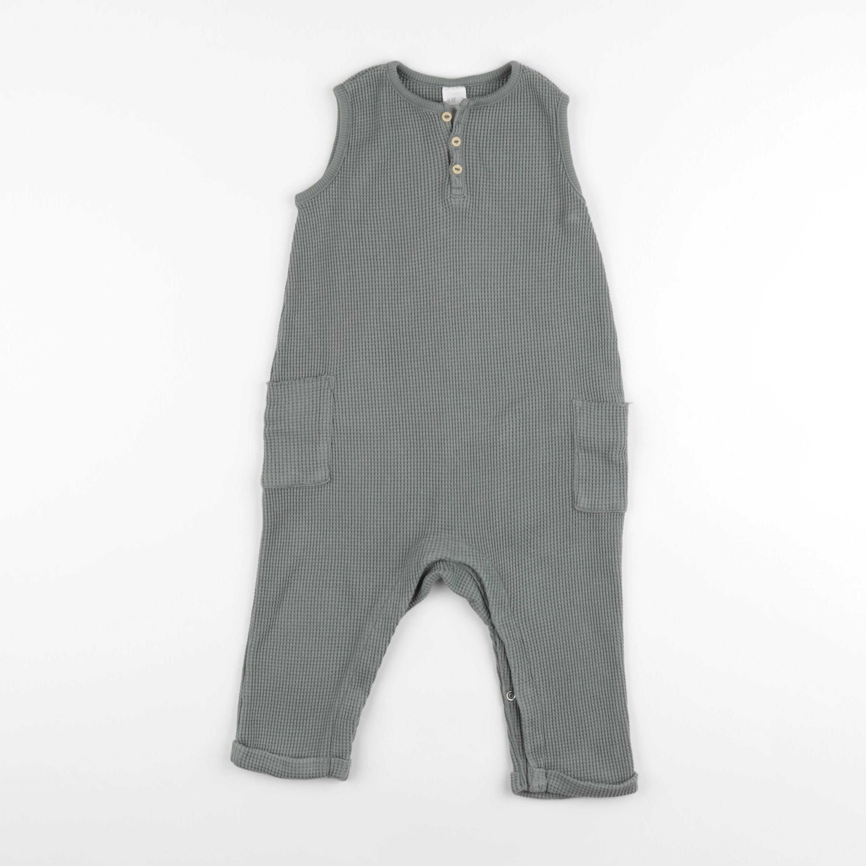 H&M - combinaison vert - 12/18 mois