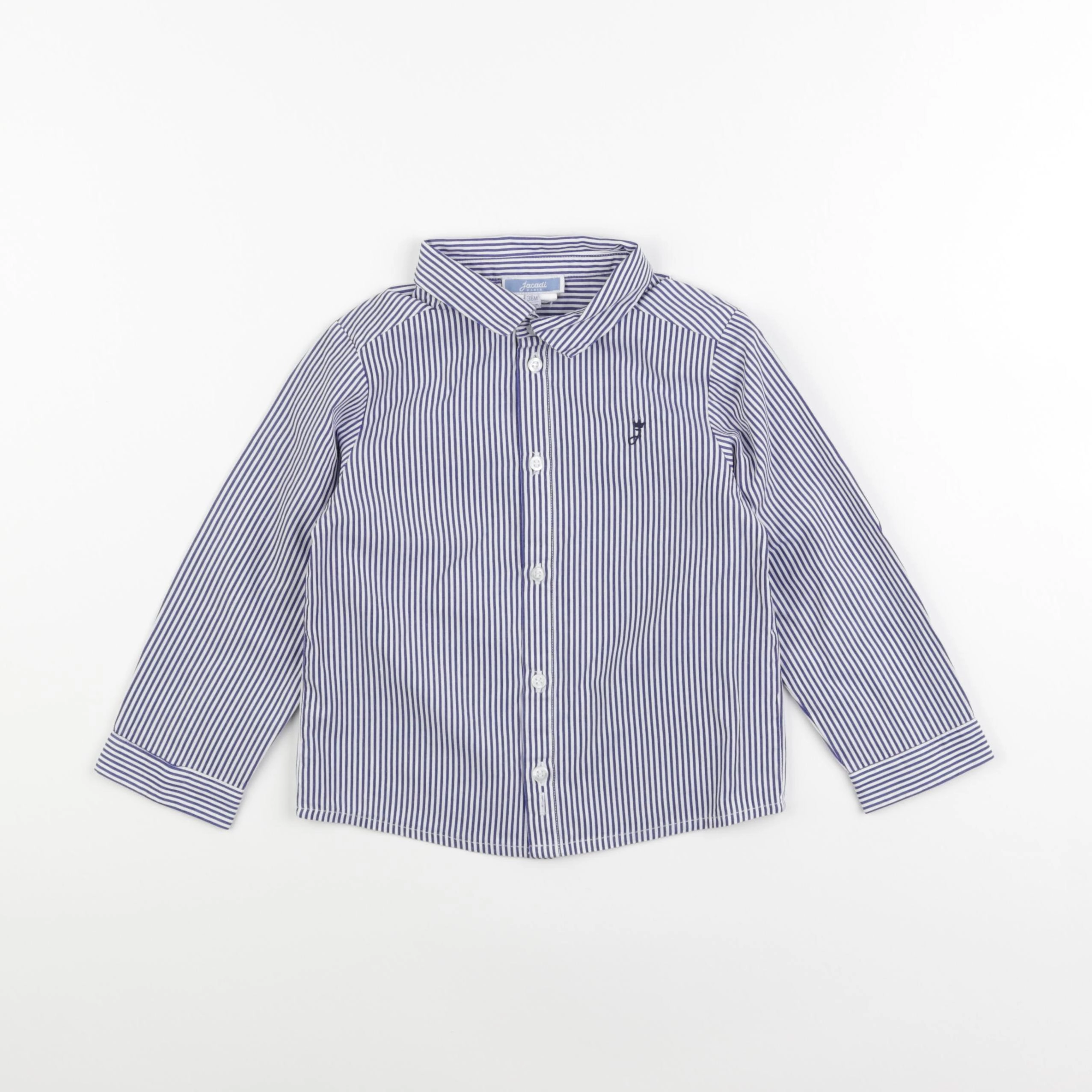 Jacadi - chemise bleu - 36 mois