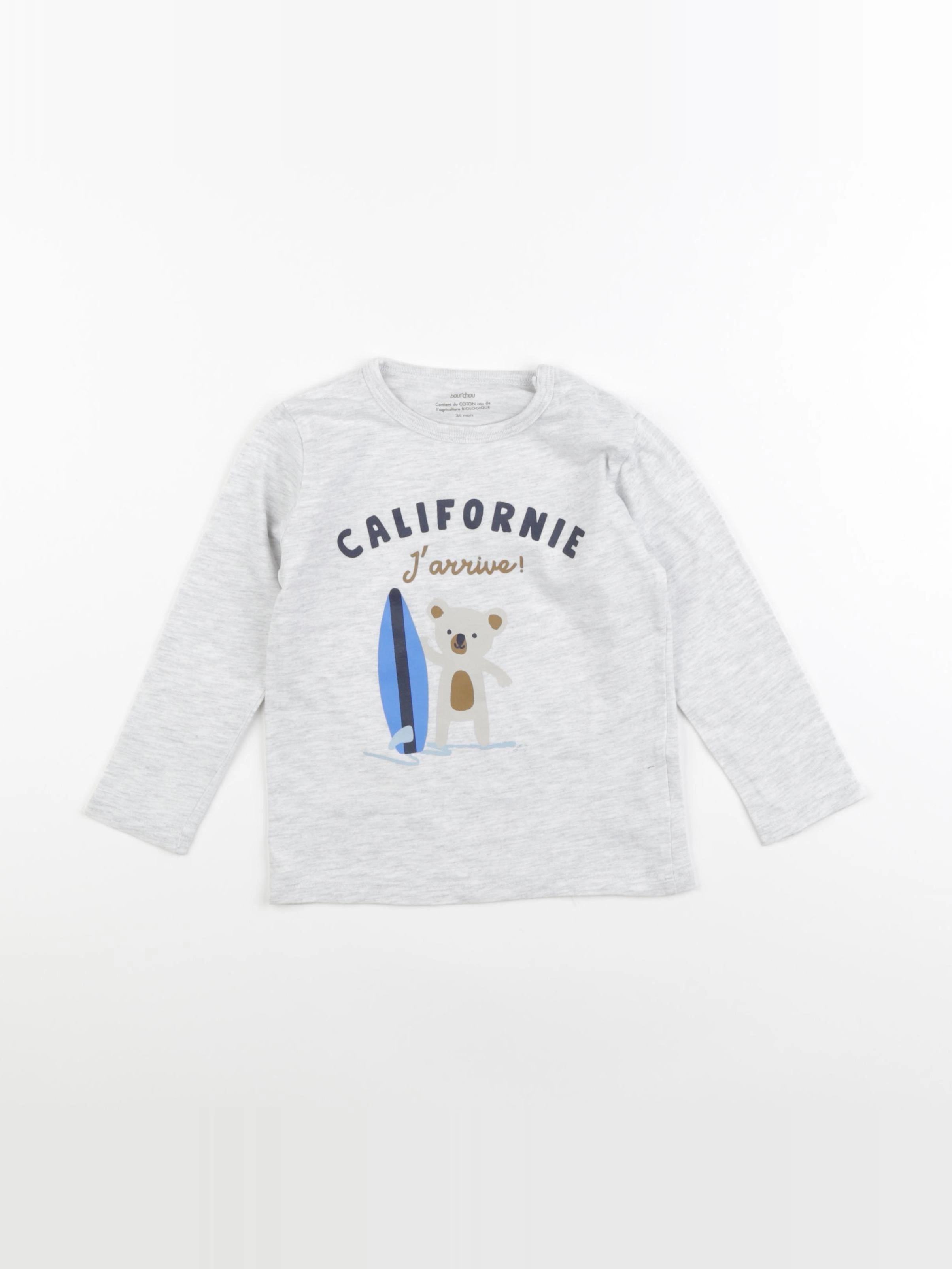 Boutchou - tee-shirt multicolore - 36 mois