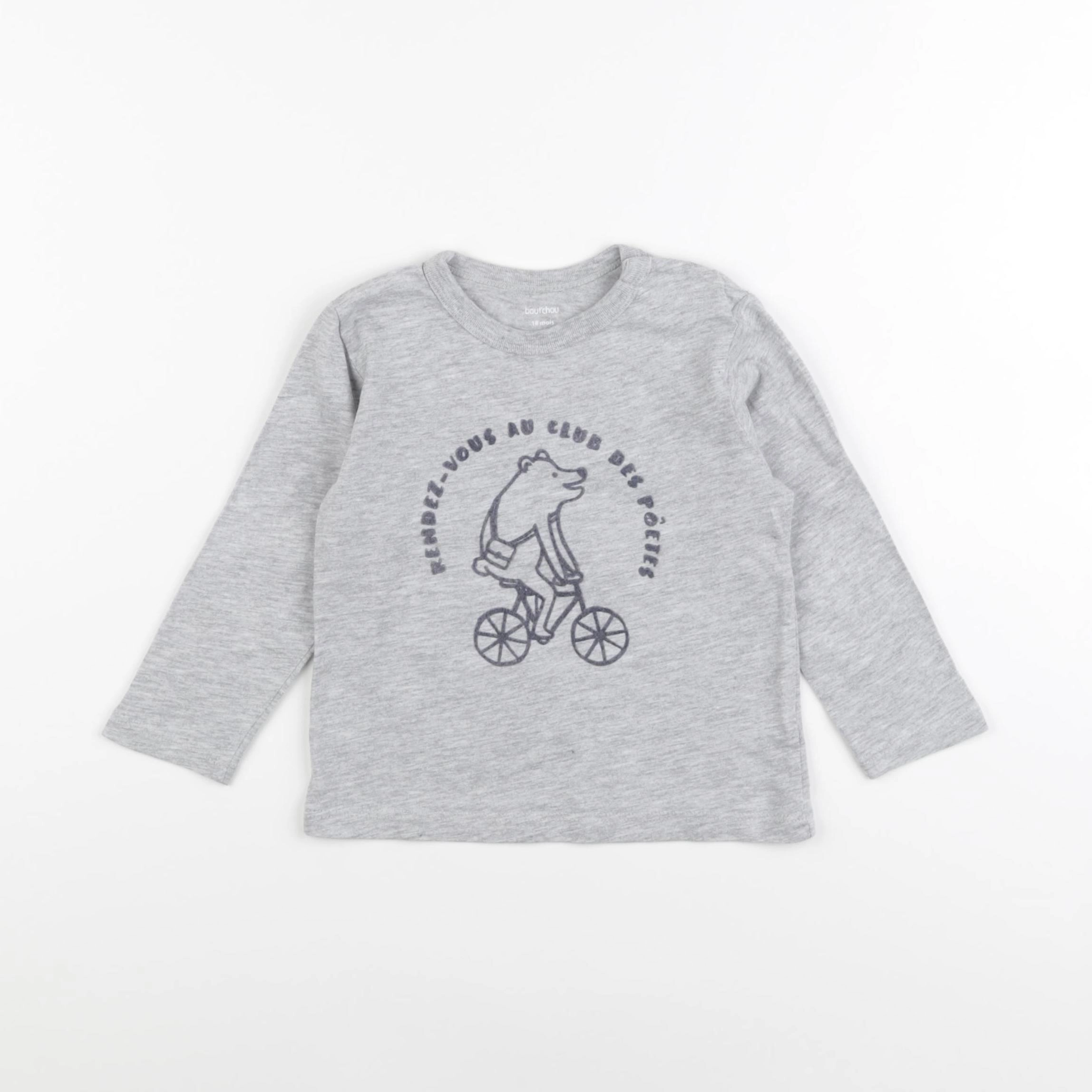 Boutchou - tee-shirt gris - 18 mois