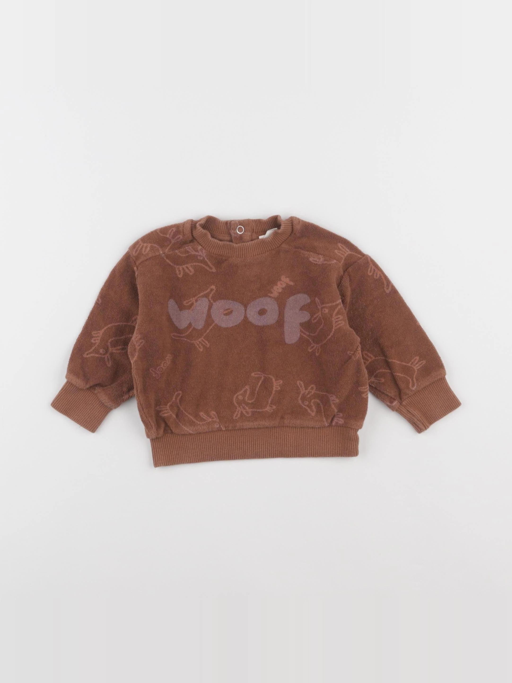 Maison Tadaboum - sweat marron - 12 mois