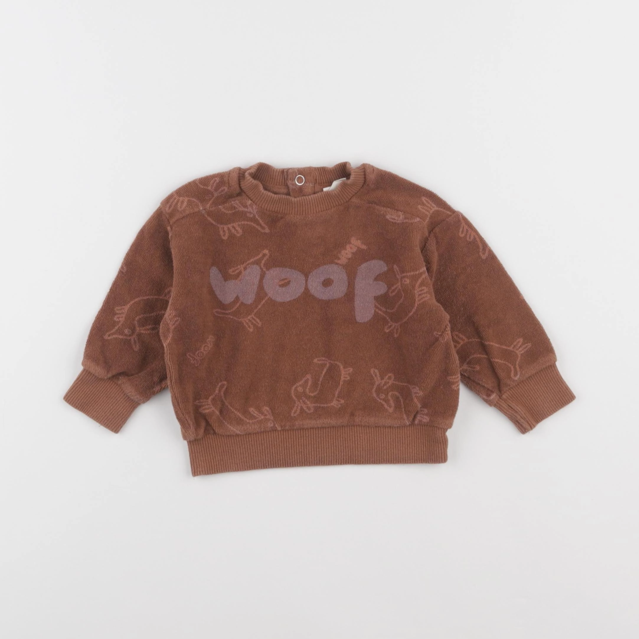 Maison Tadaboum - sweat marron - 12 mois