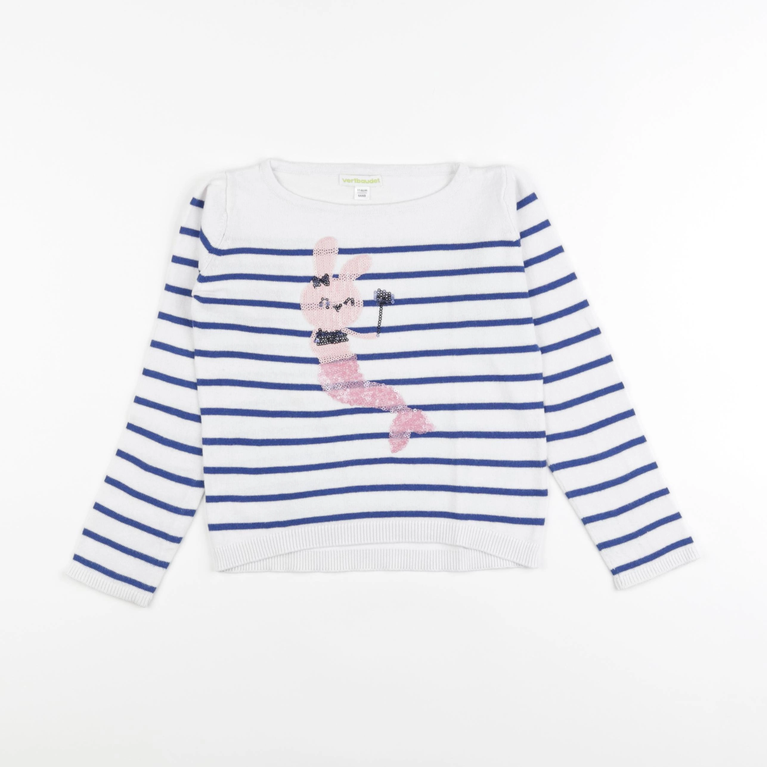 Vertbaudet - pull multicolore - 6 ans