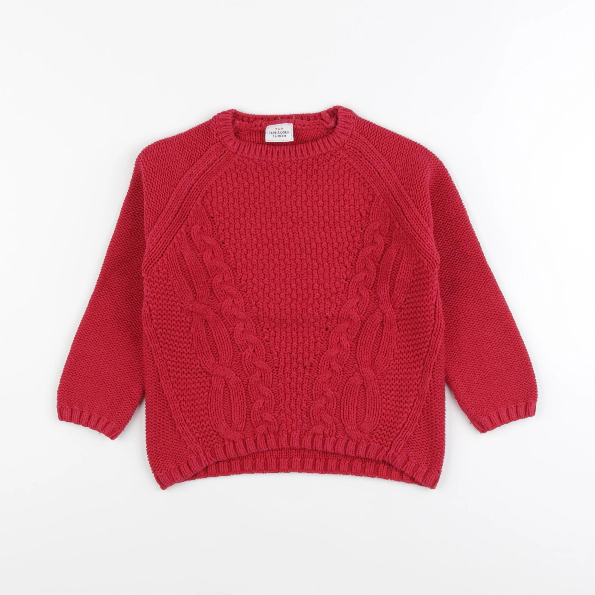 Tape à l'oeil - pull rouge - 5 ans