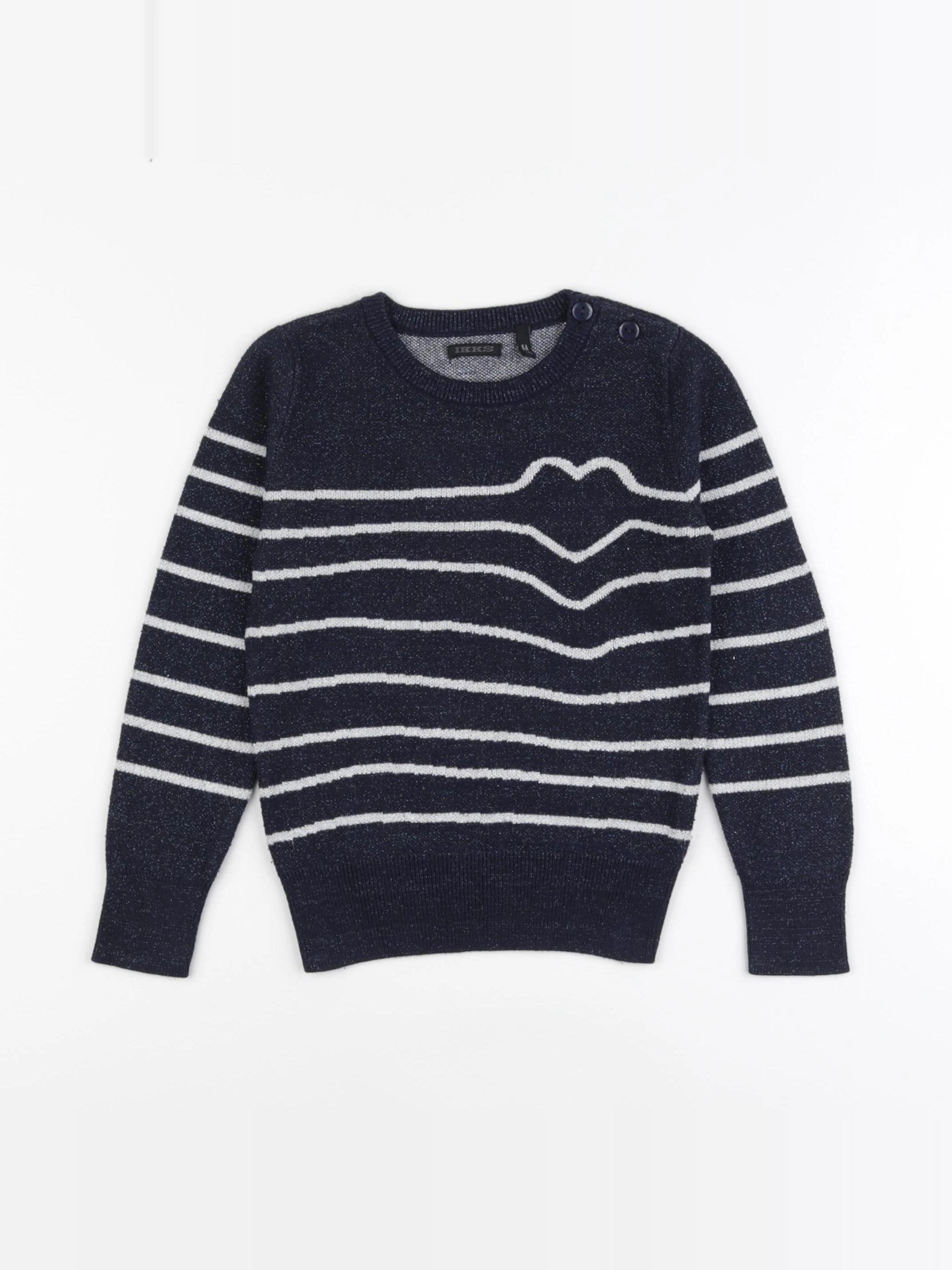 IKKS - pull bleu - 6 ans