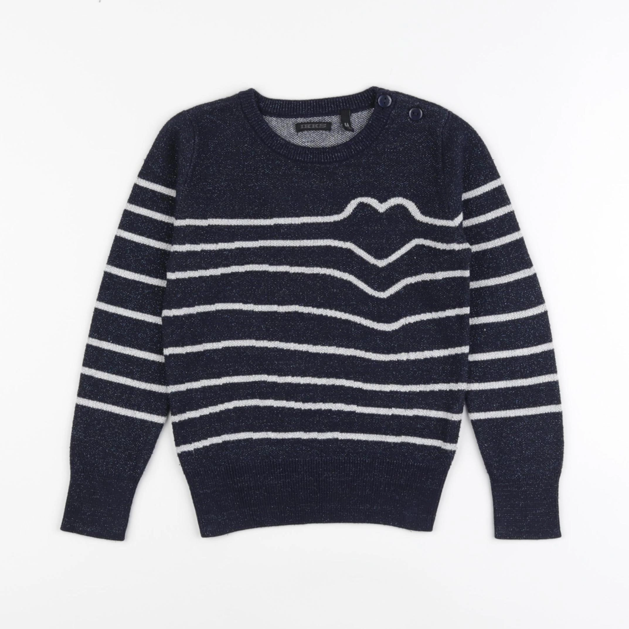 IKKS - pull bleu - 6 ans