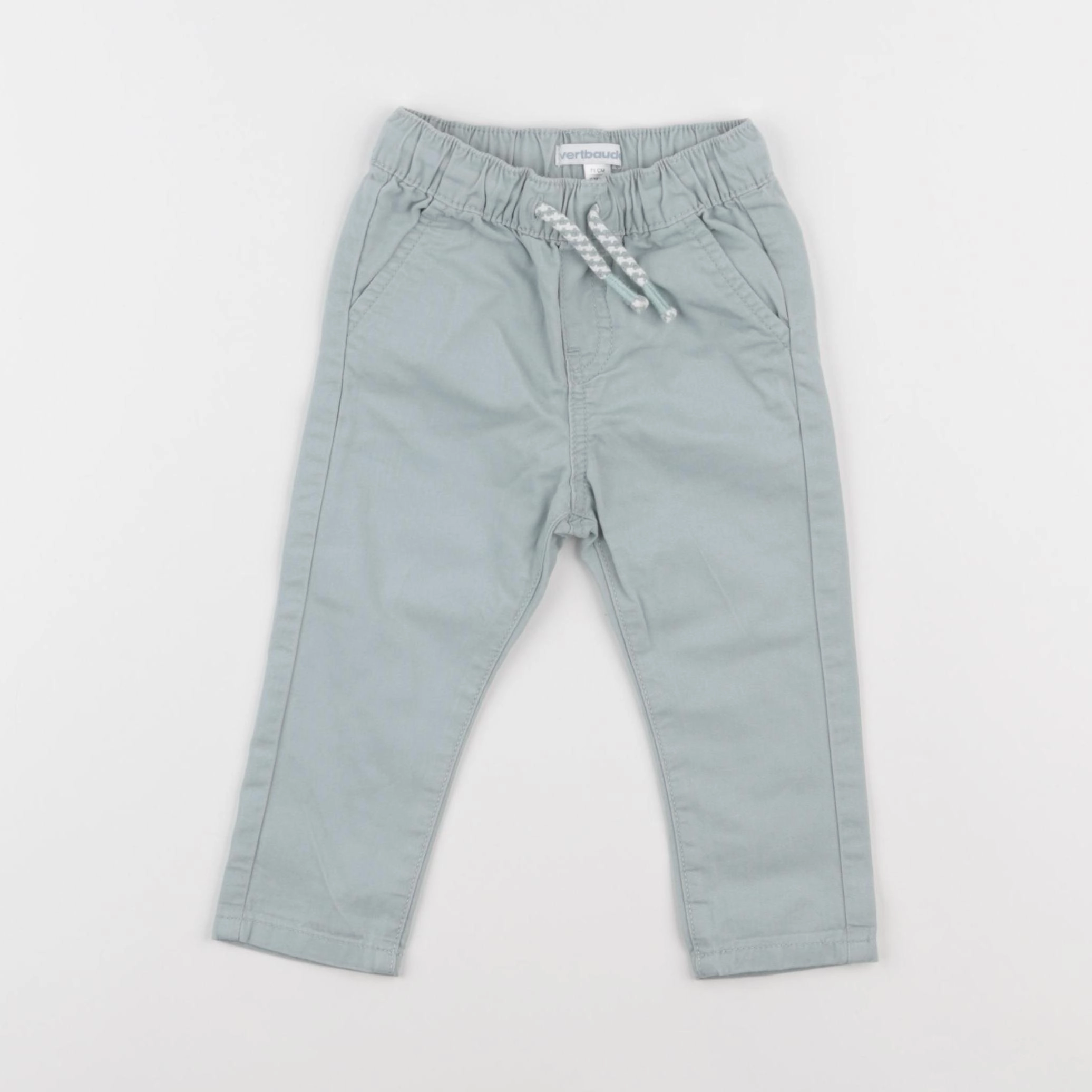 Vertbaudet - pantalon bleu - 9 mois