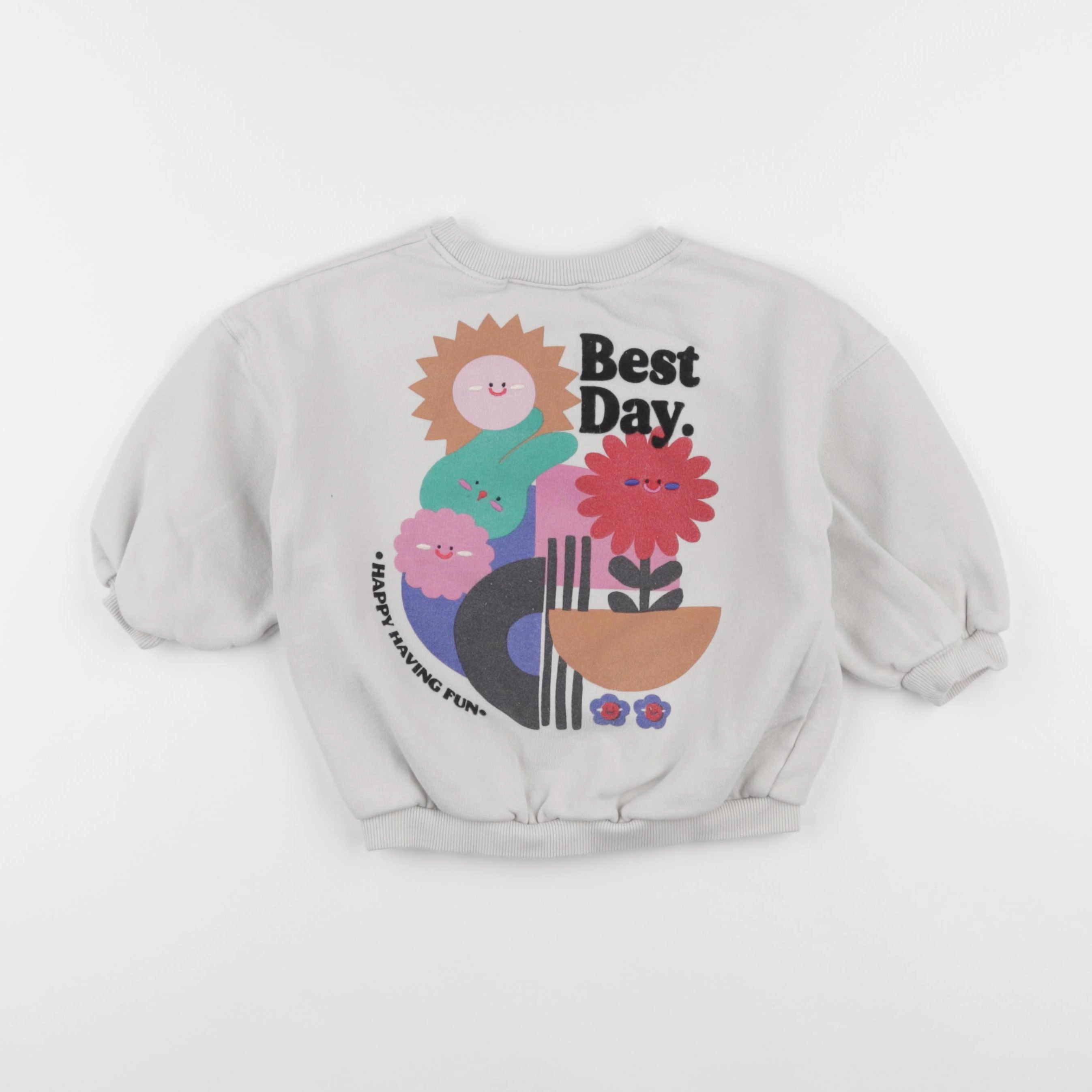 Next - sweat imprimé au dos beige - 3/4 ans