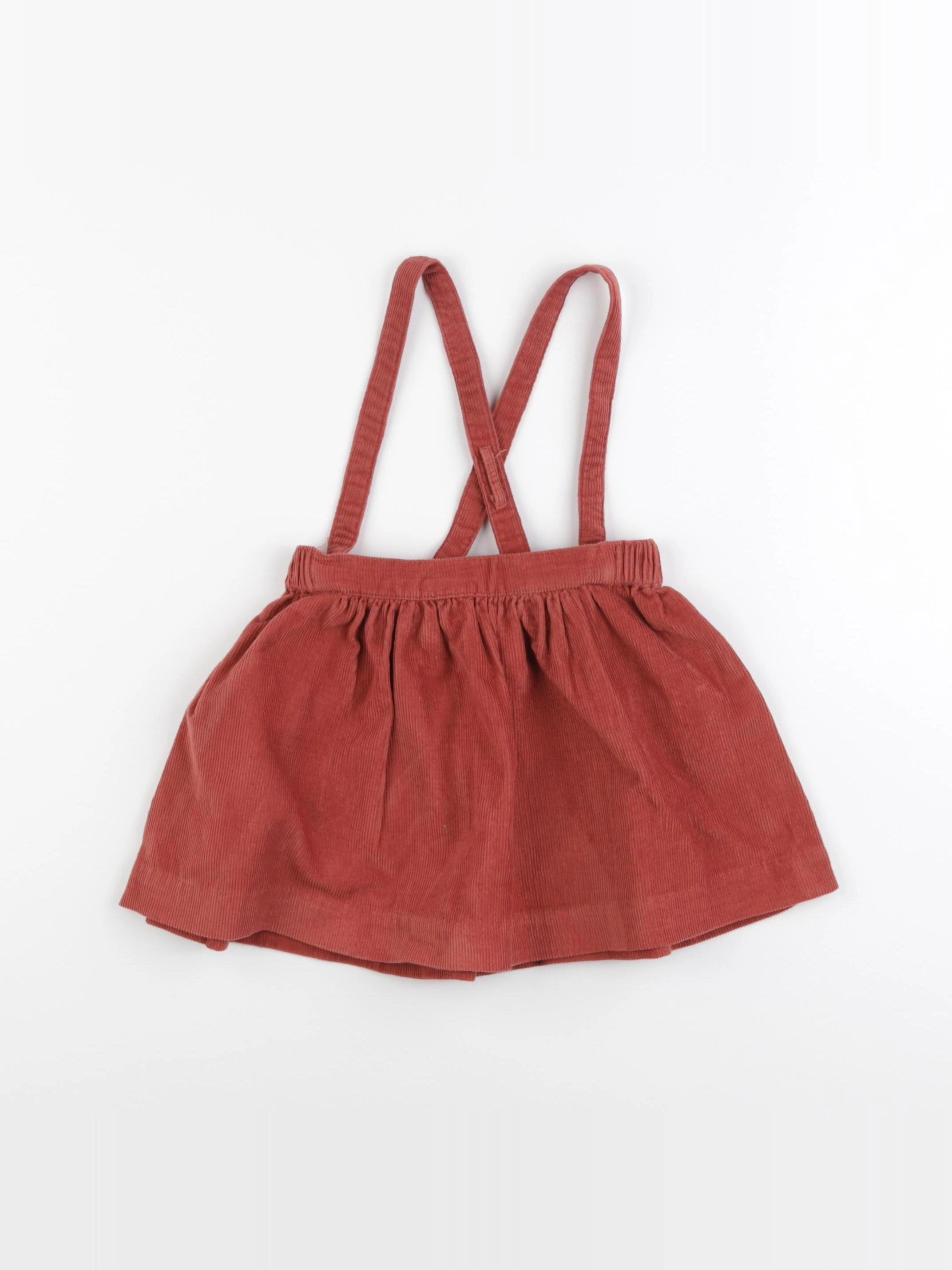 Vertbaudet - jupe rouge - 2 ans