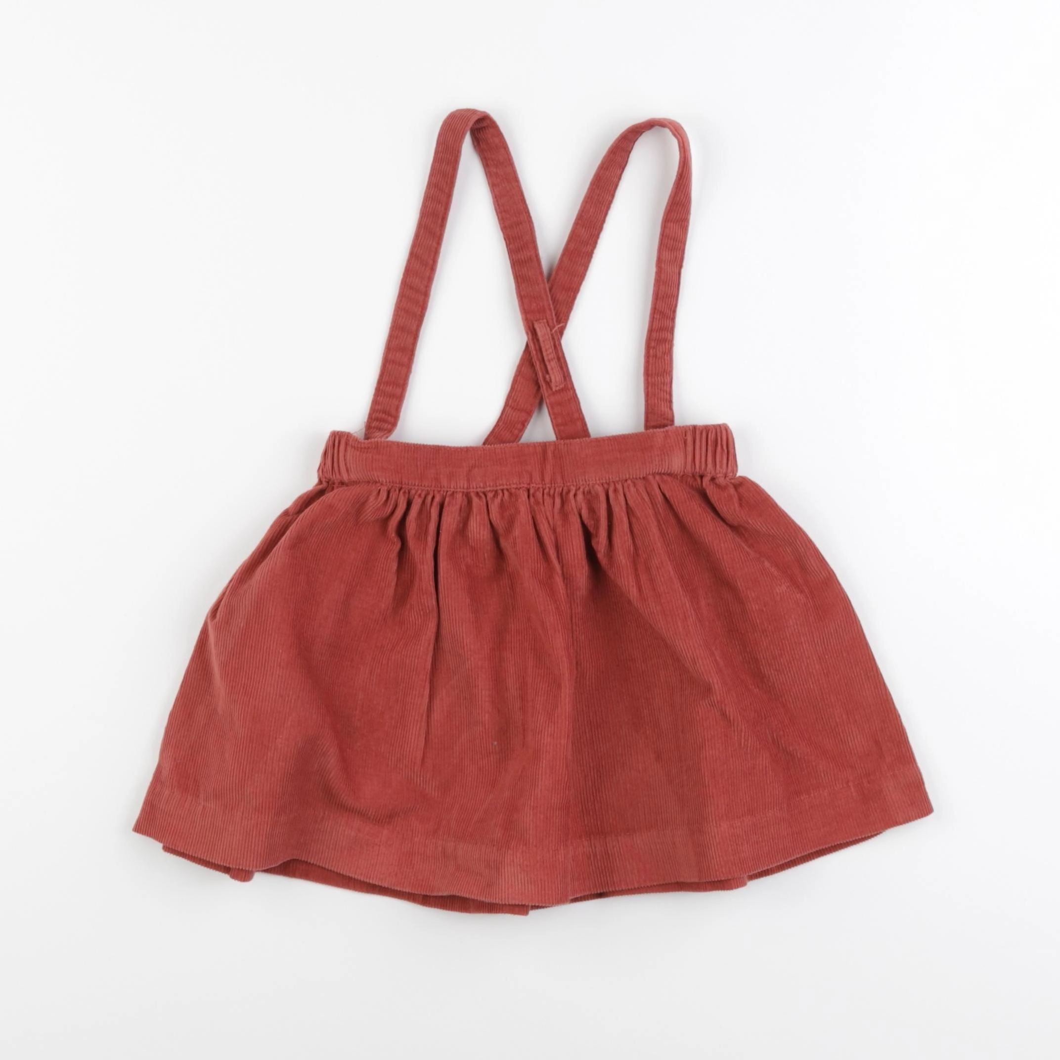 Vertbaudet - jupe rouge - 2 ans