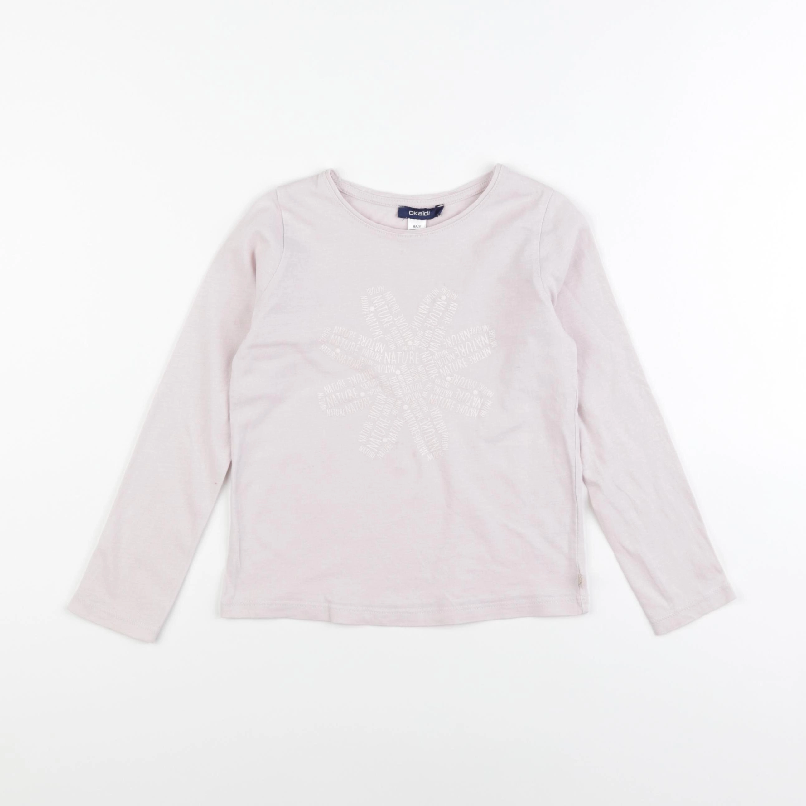 Okaidi - tee-shirt rose - 6 ans