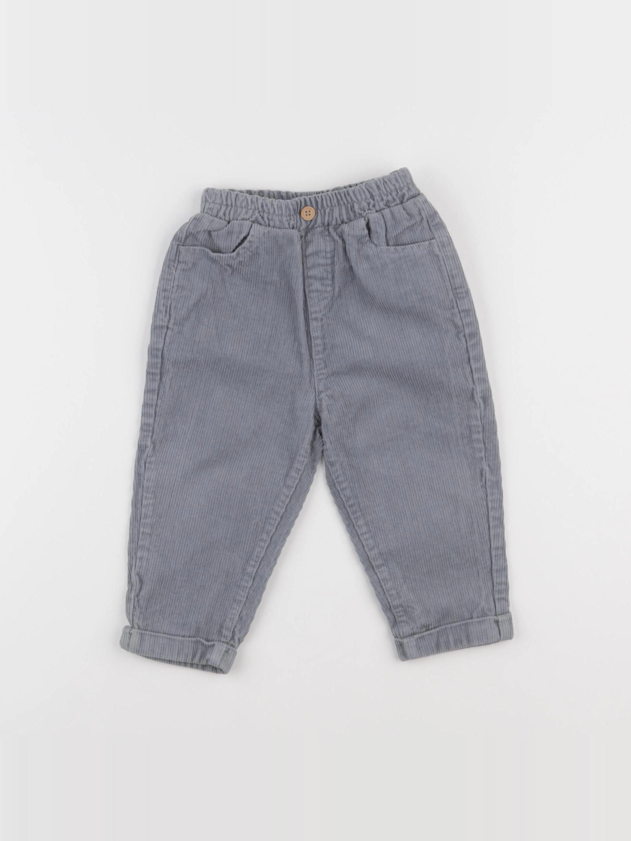 Vertbaudet - pantalon bleu - 18 mois