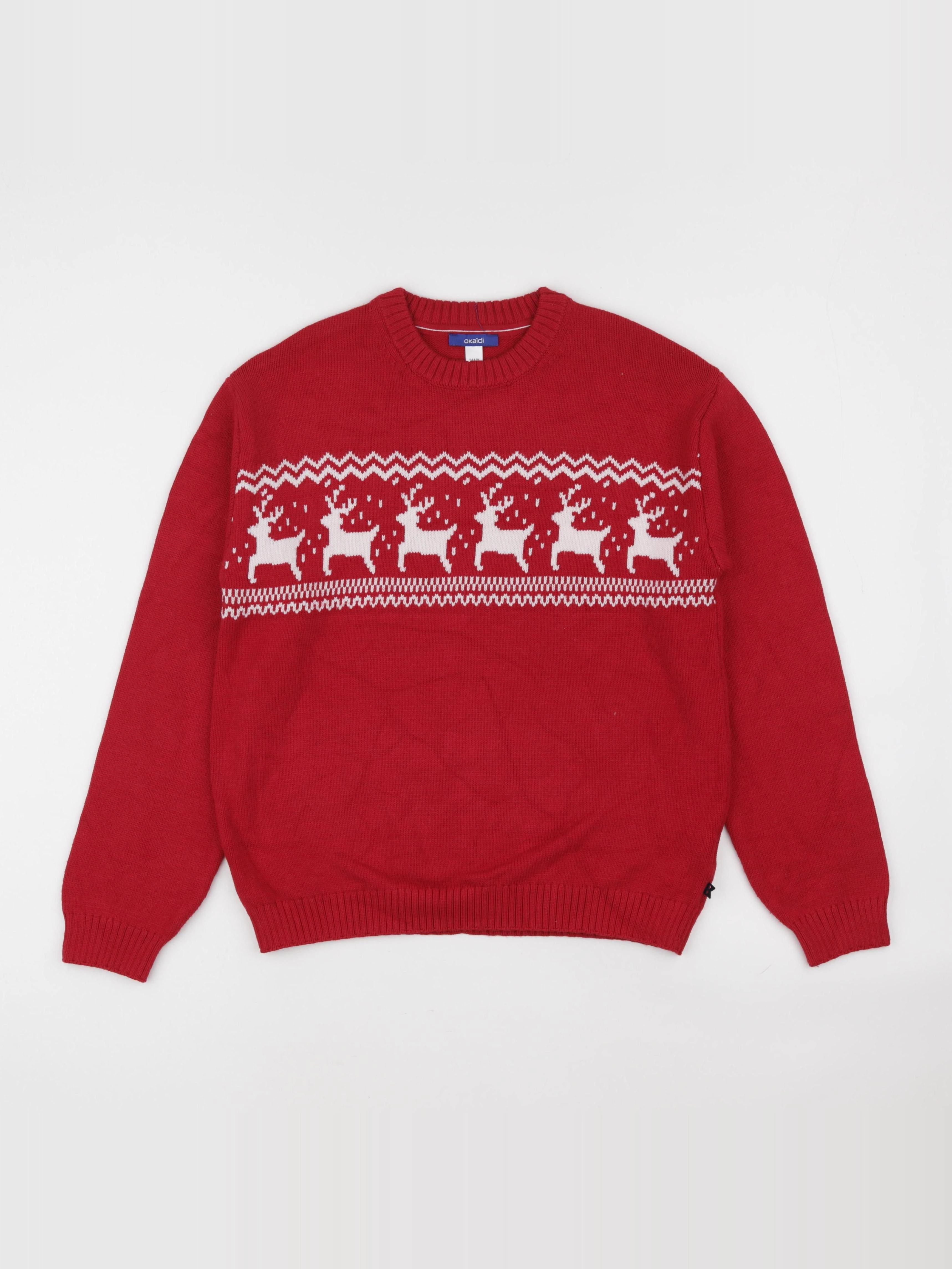 Okaidi - pull rouge - 14 ans