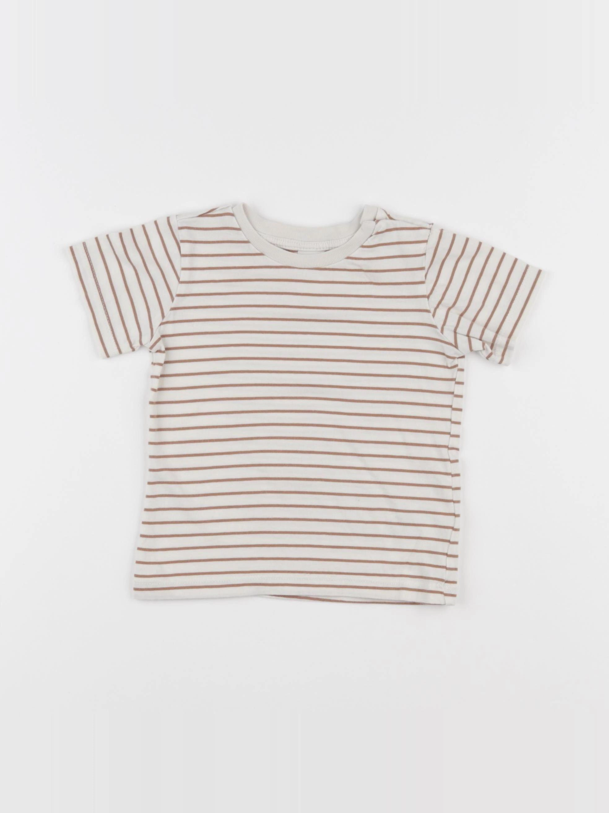 H&M - tee-shirt marron - 9/12 mois