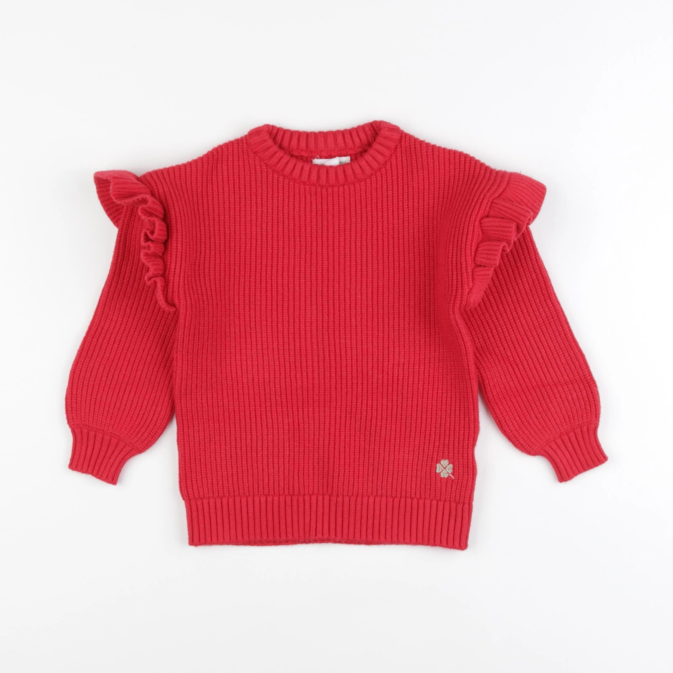 Vertbaudet - pull rouge - 4 ans
