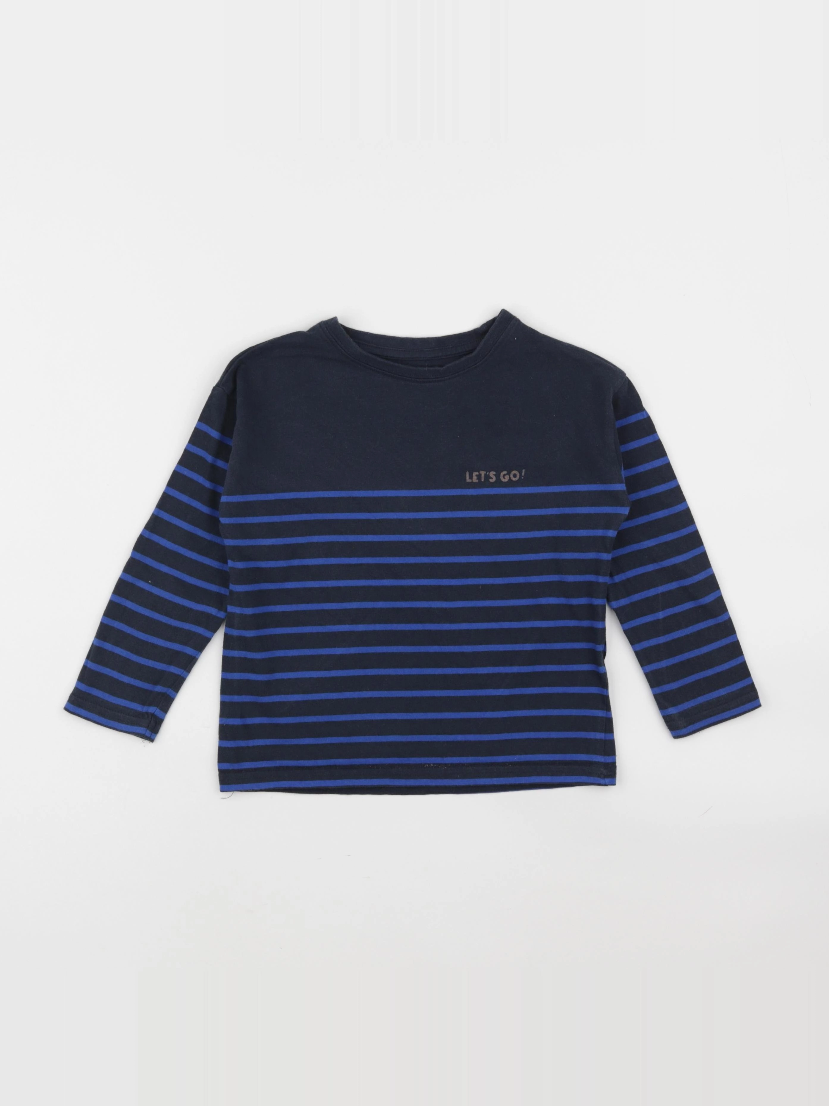 Vertbaudet - tee-shirt bleu - 5 ans