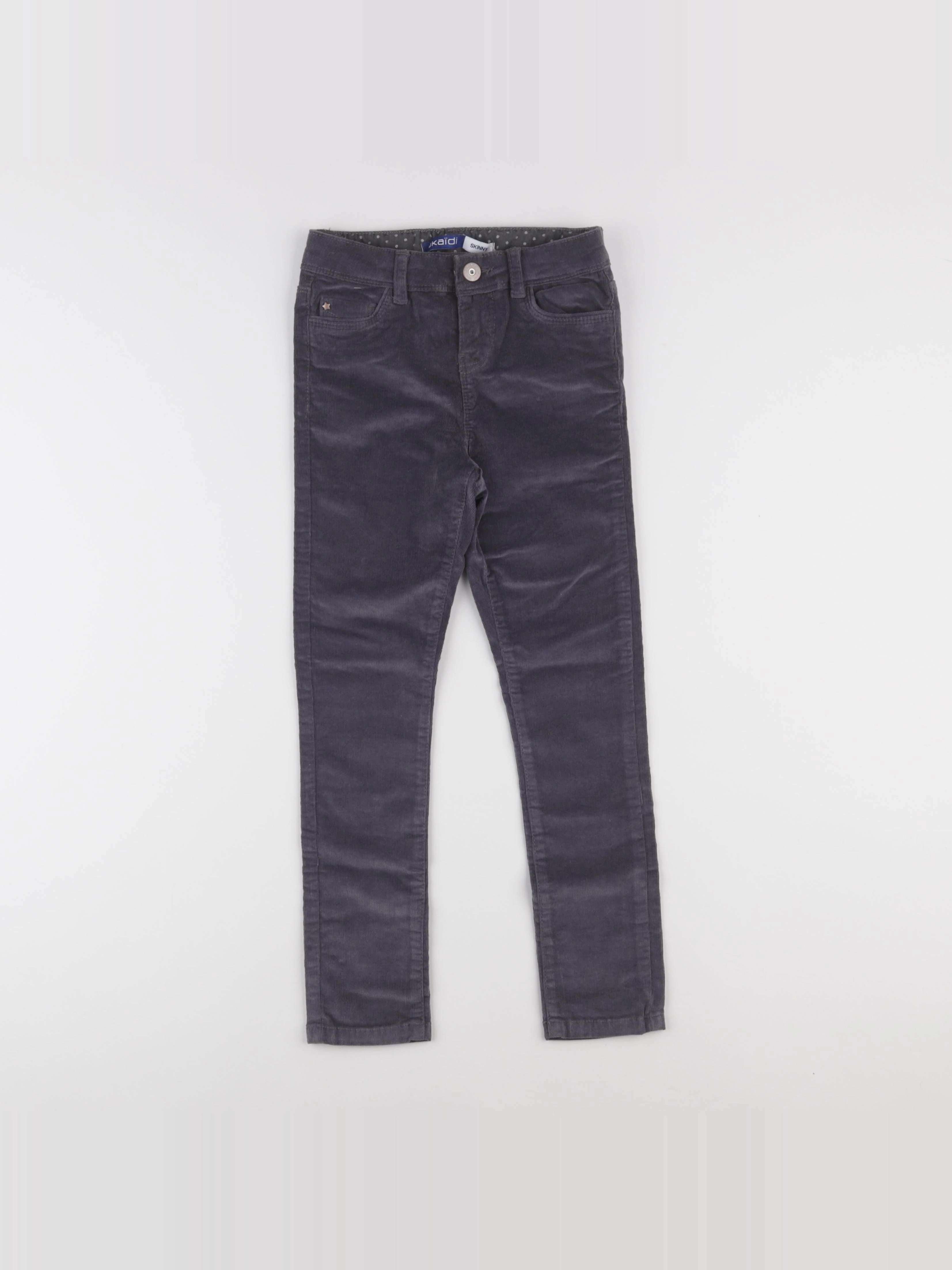 Okaidi - pantalon gris - 7 ans