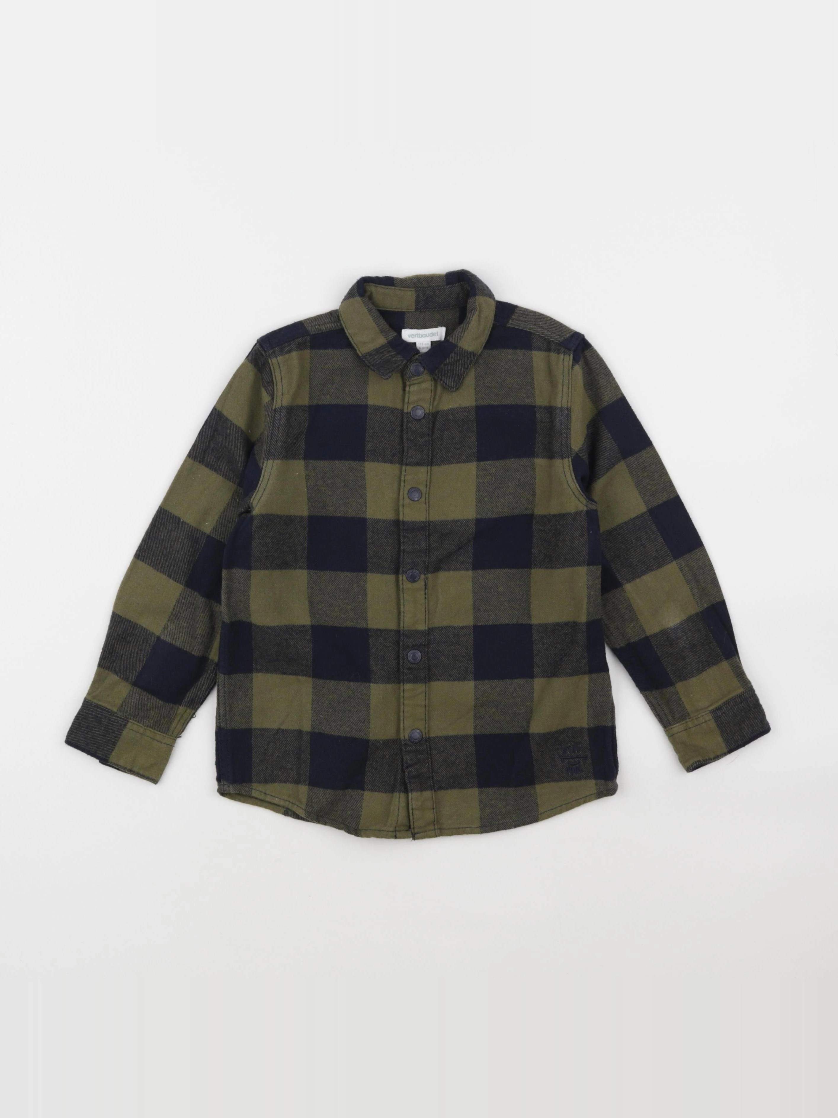 Vertbaudet - chemise bleu, vert - 5 ans