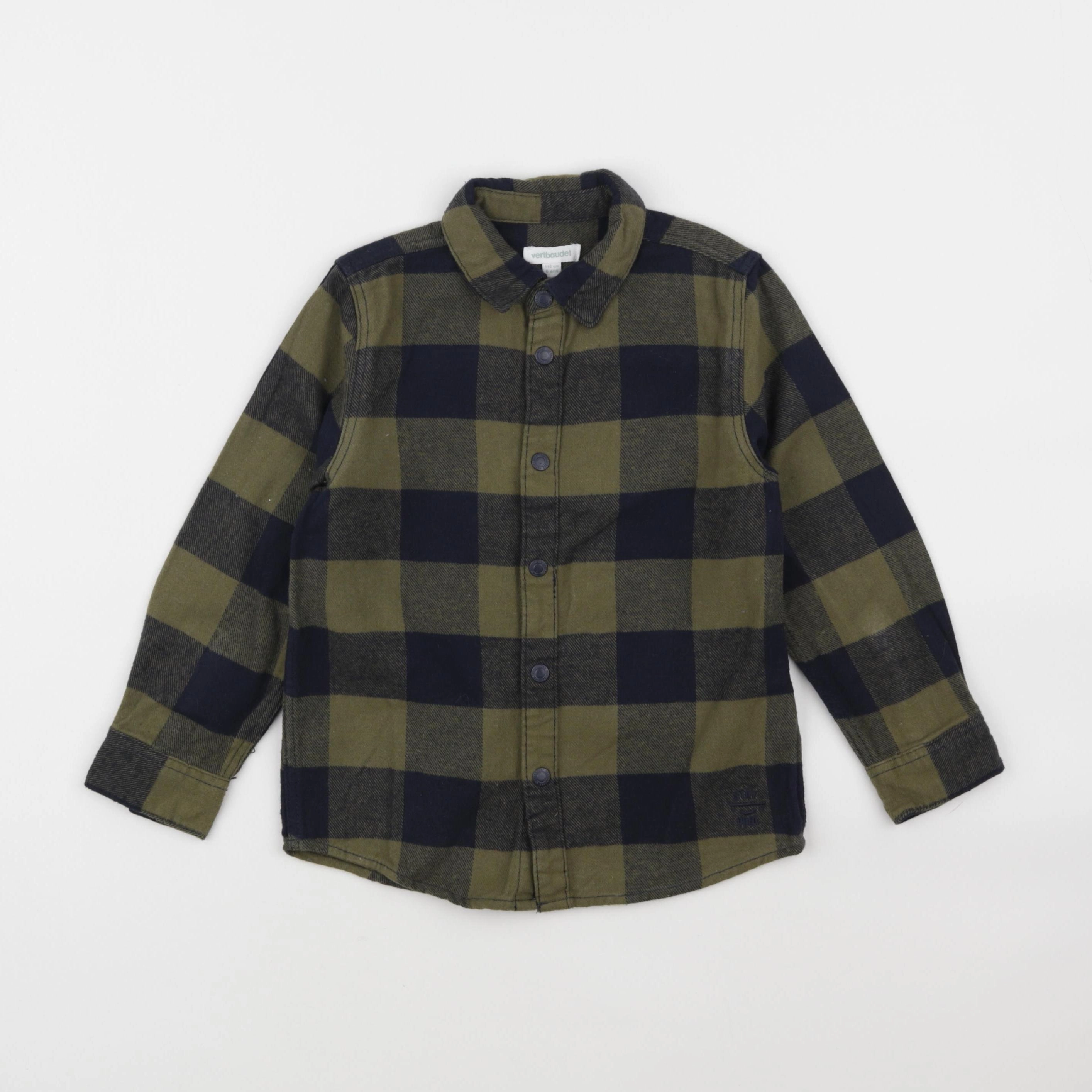 Vertbaudet - chemise bleu, vert - 5 ans