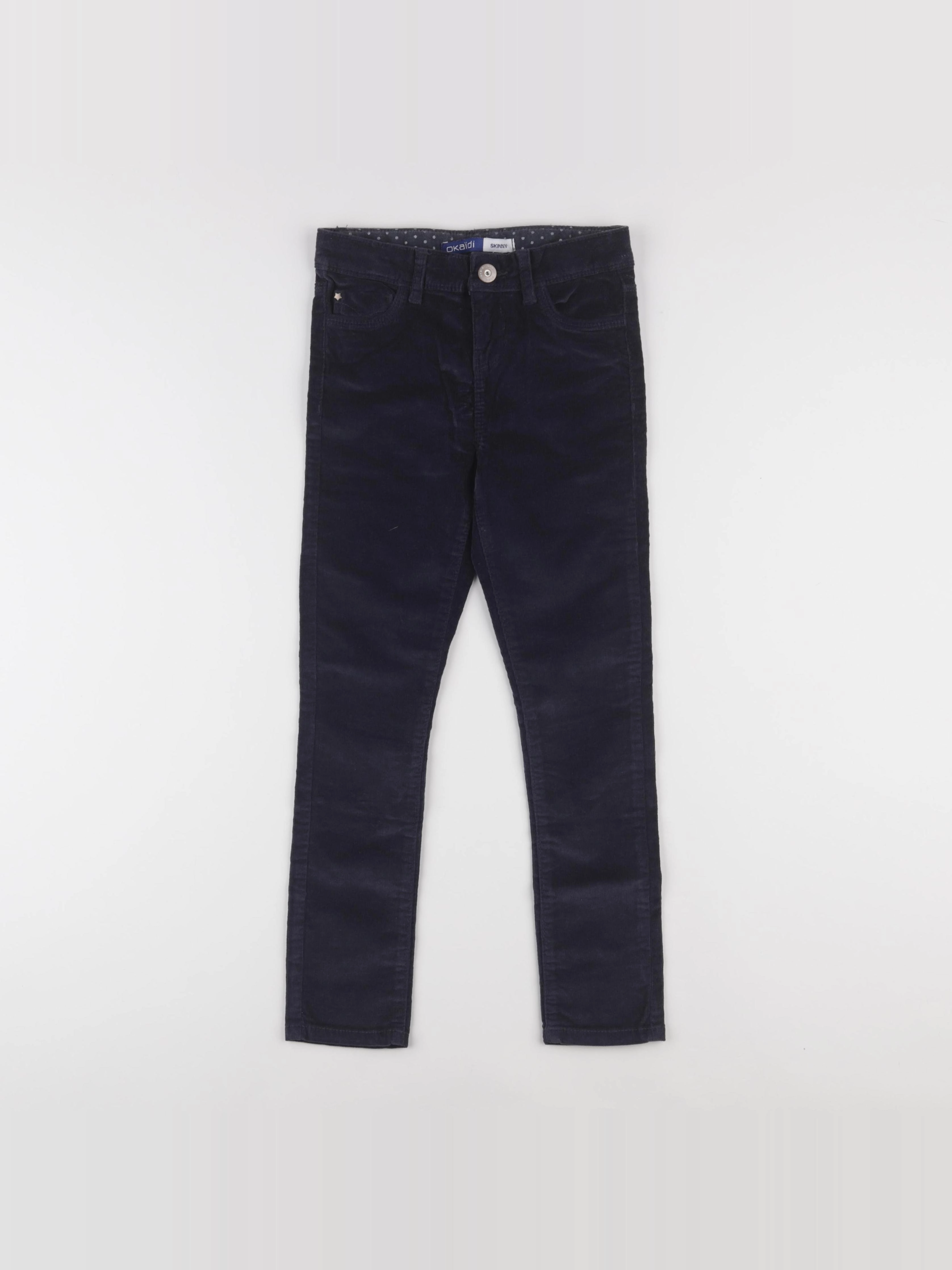 Okaidi - pantalon bleu - 7 ans