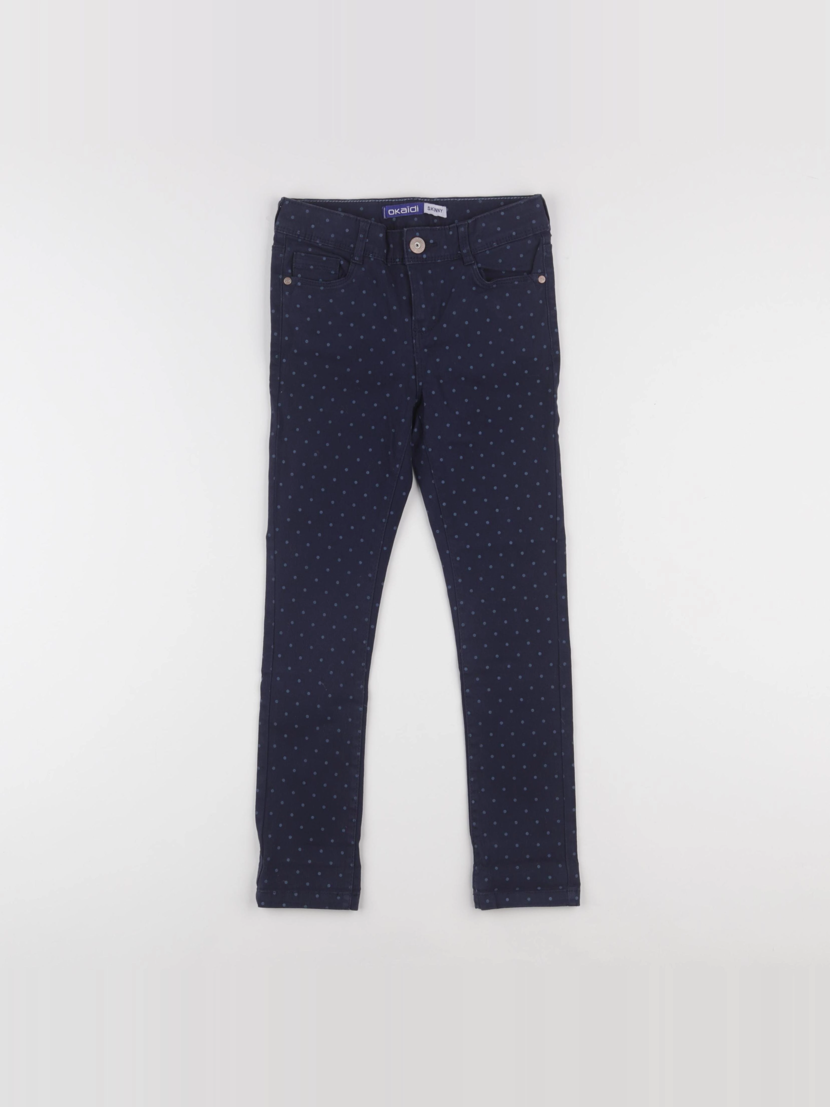 Okaidi - pantalon bleu - 7 ans