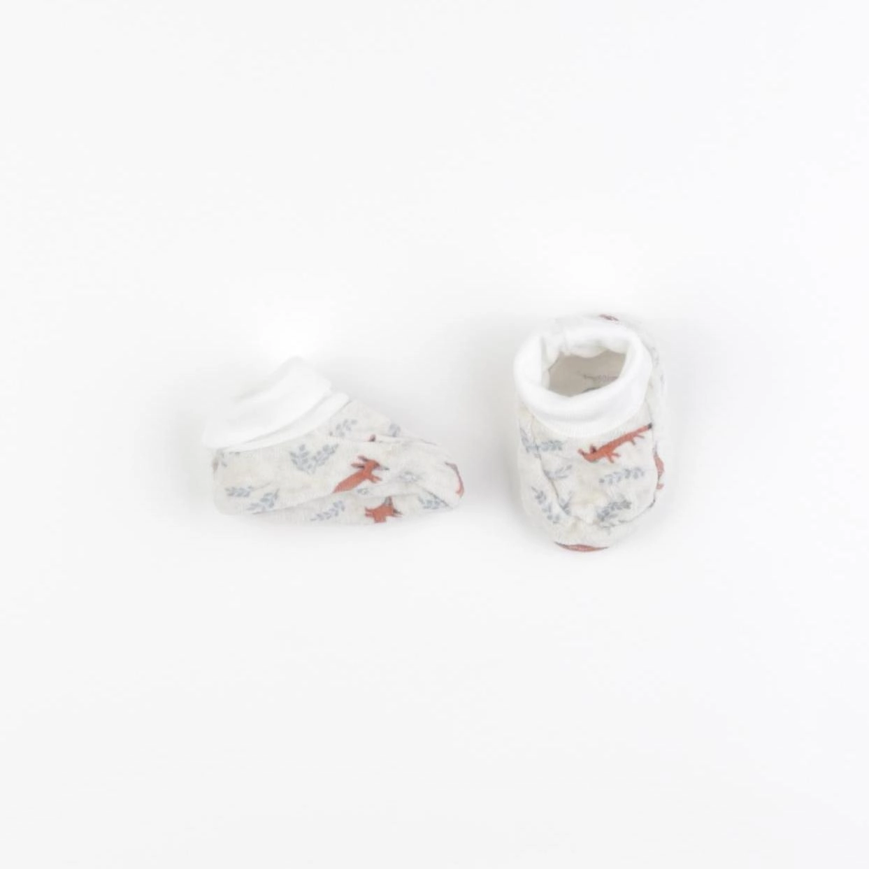 Petit Bateau - chaussons blanc, beige - pointure 16/17