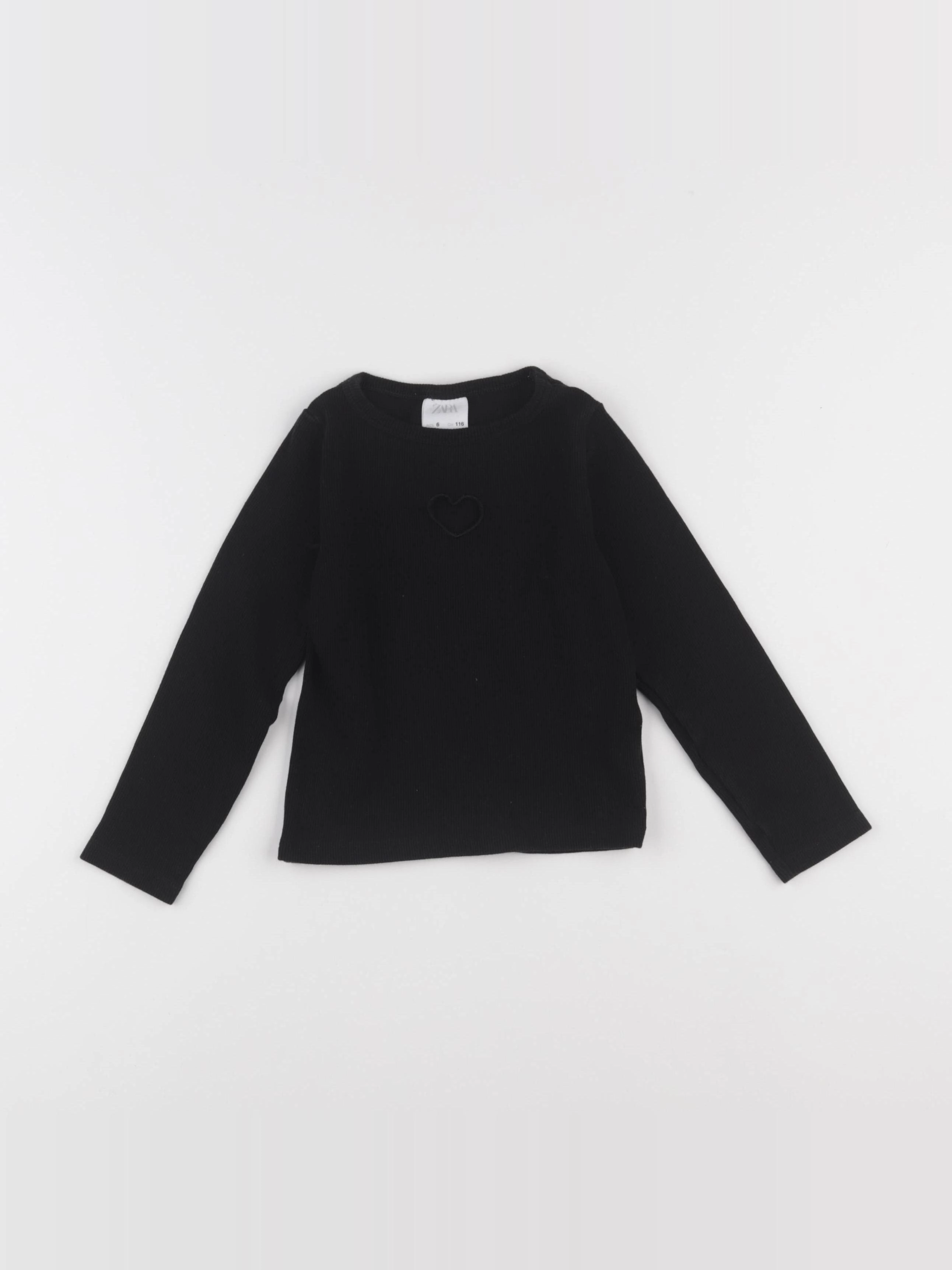 Zara - tee-shirt noir - 6 ans