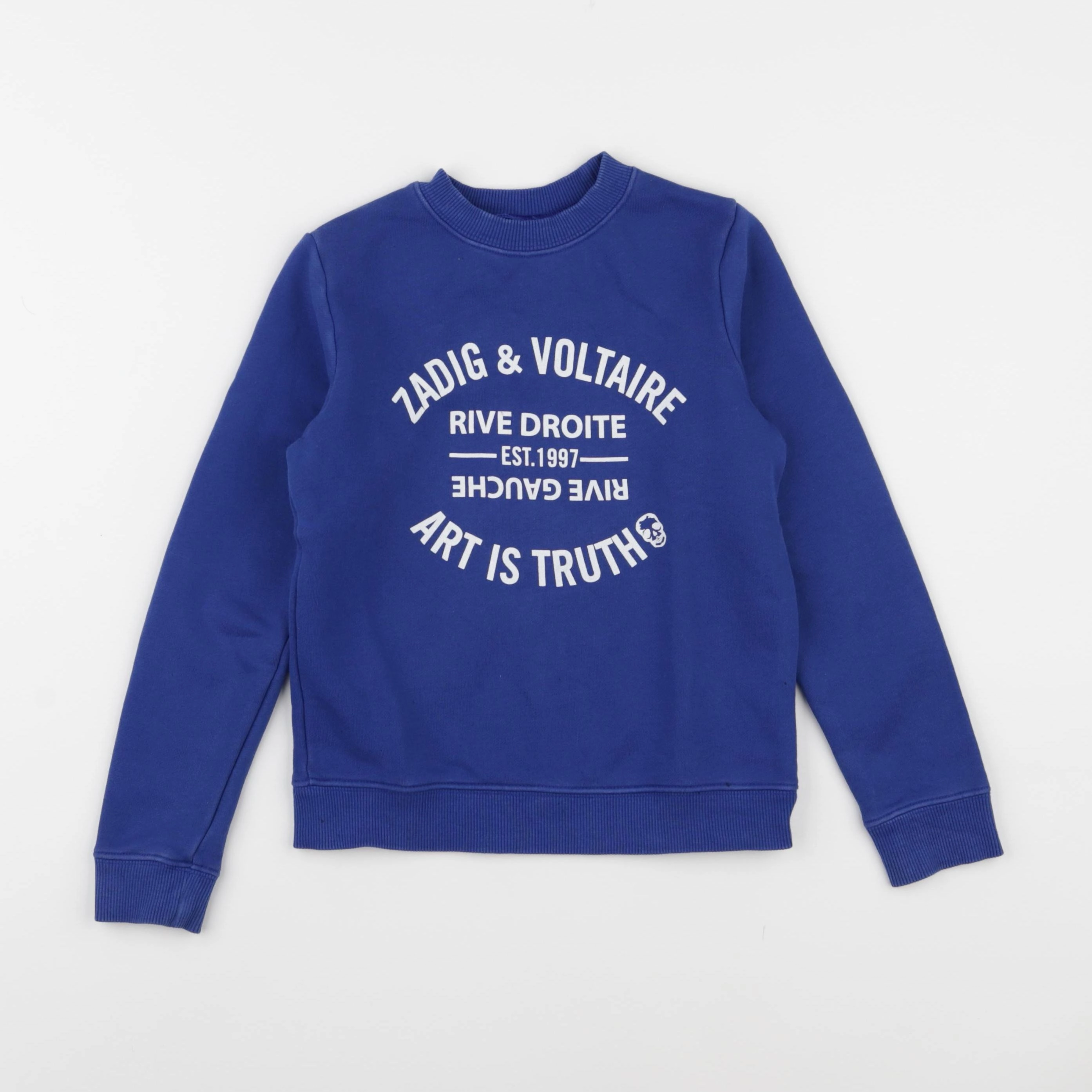 Zadig & Voltaire - sweat bleu - 6 ans