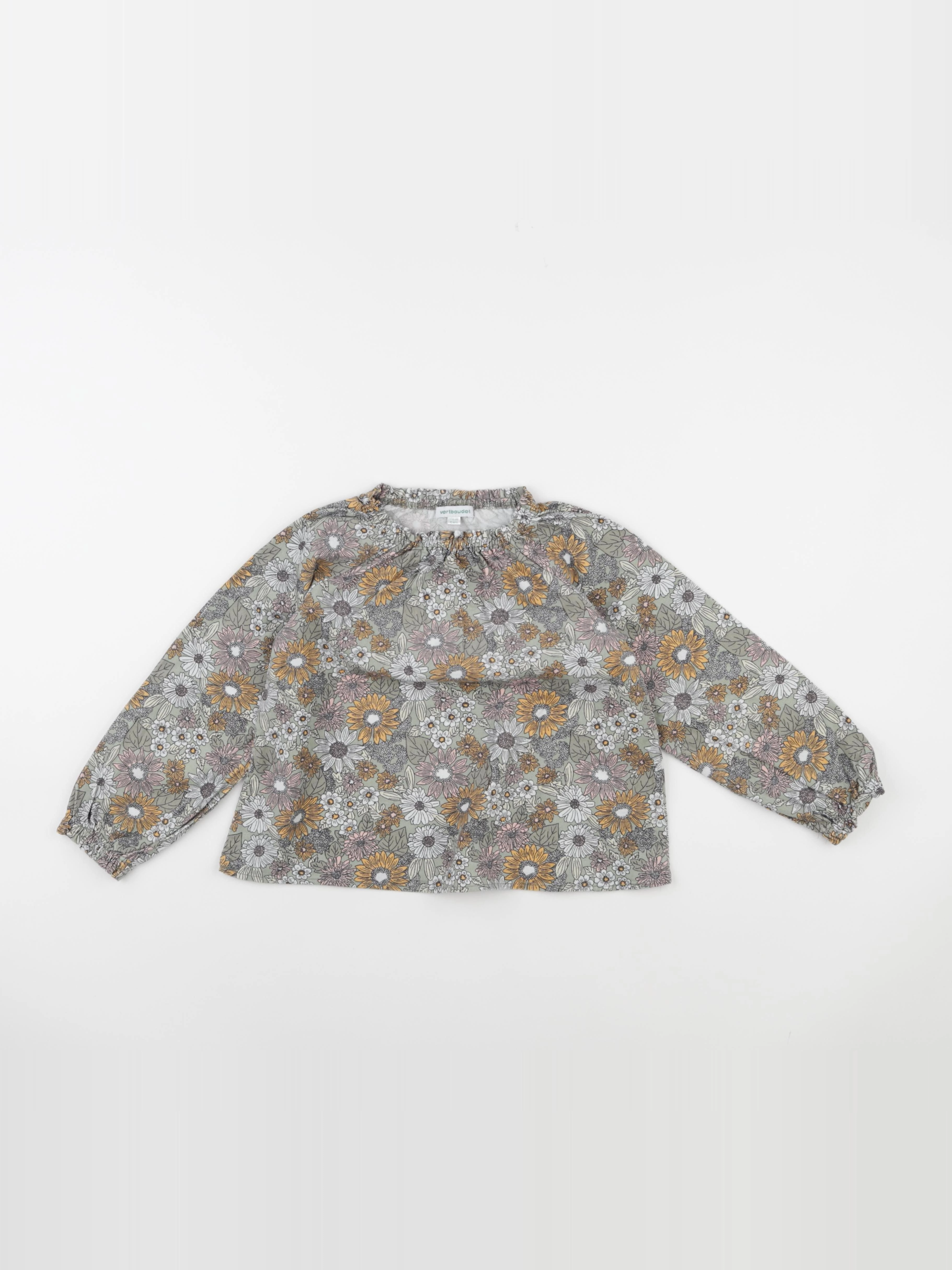 Vertbaudet - blouse vert - 6 ans