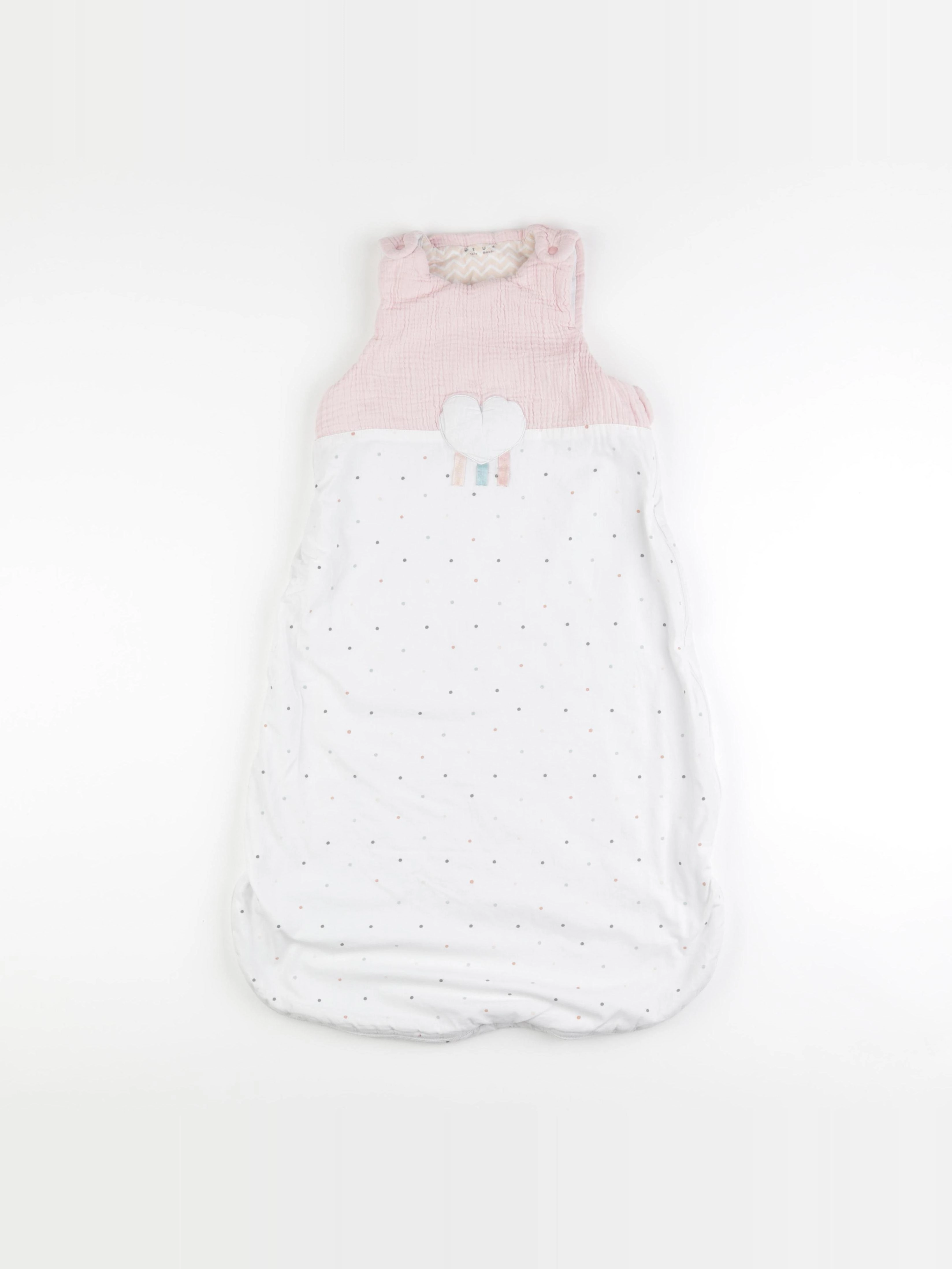 Vertbaudet - gigoteuse TOG 2 blanc, rose - 6/18 mois