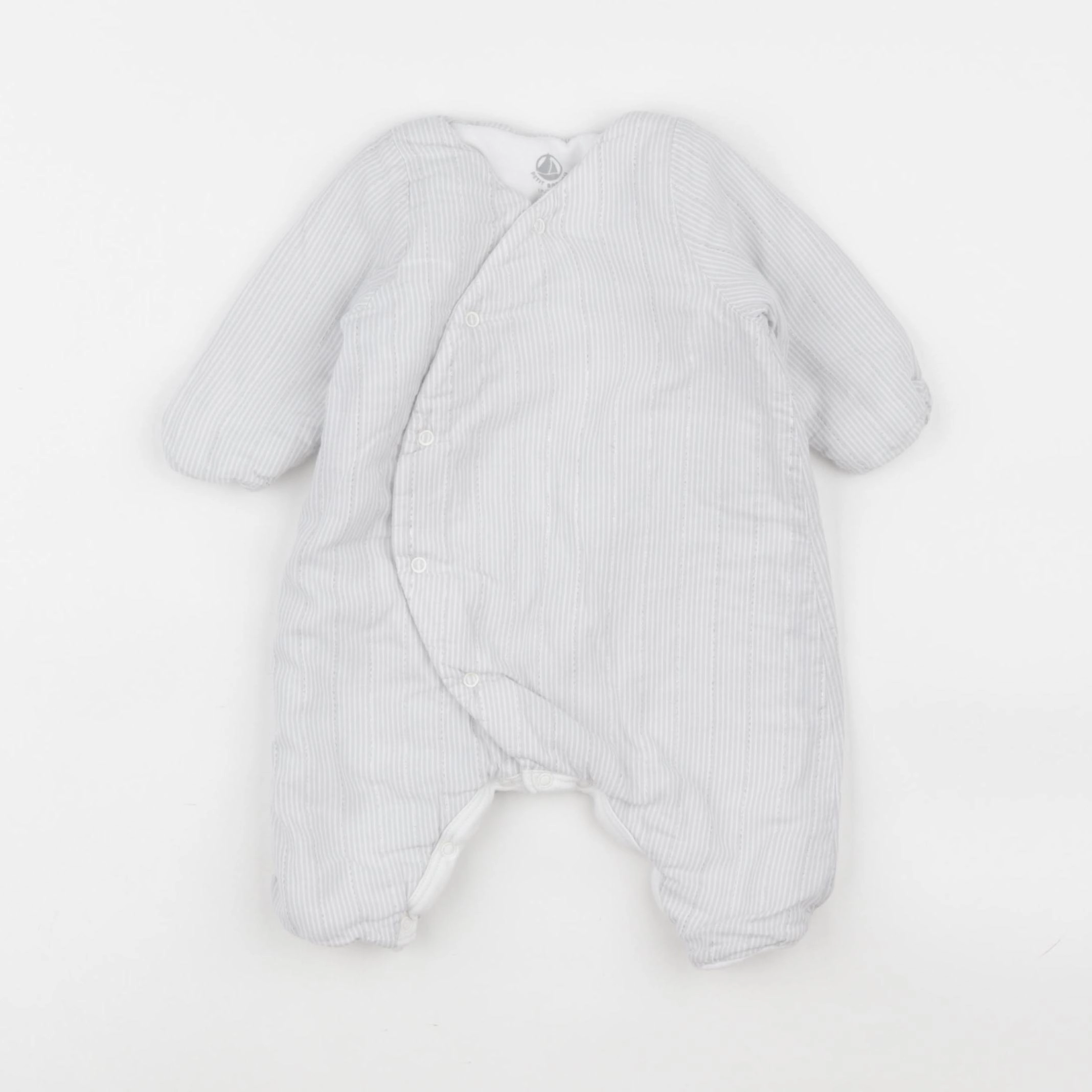 Petit Bateau - combinaison bleu, argent - 1 mois