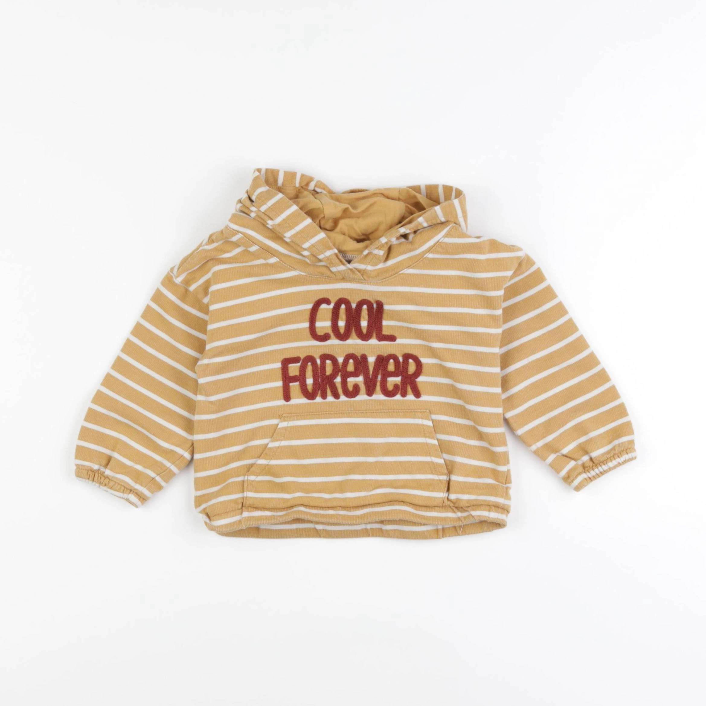 Vertbaudet - sweat jaune - 18 mois