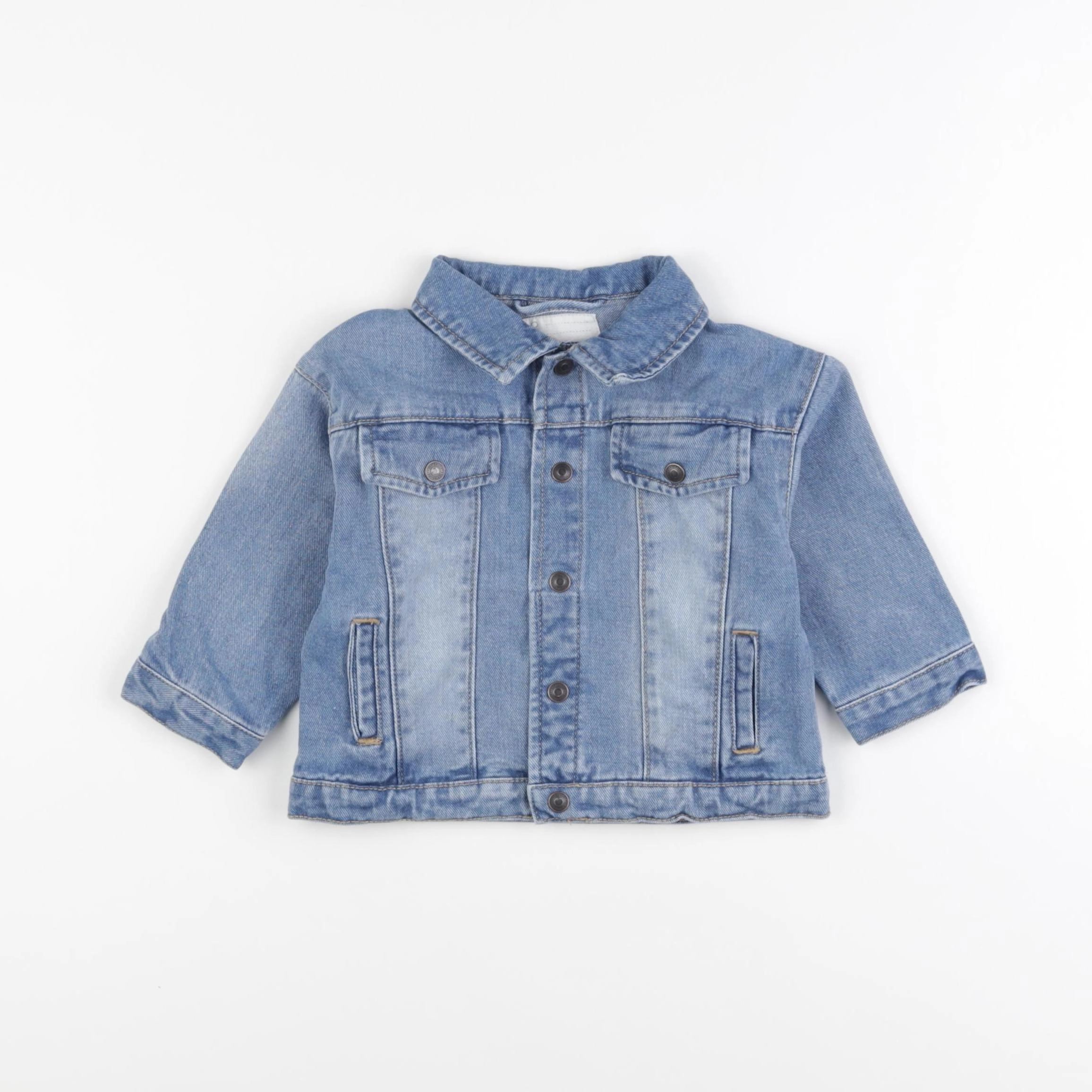 Vertbaudet - veste bleu - 12 mois