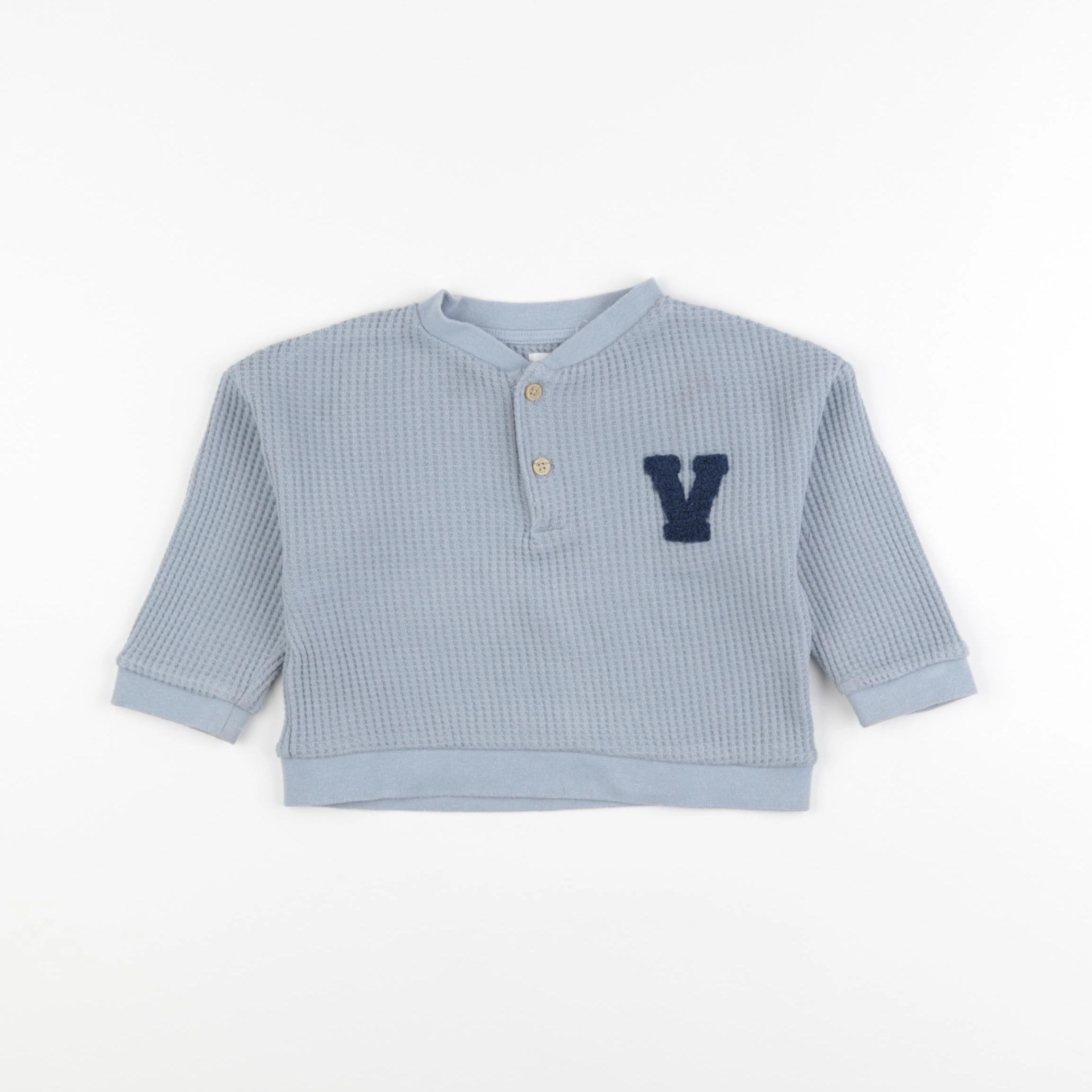 Vertbaudet - pull bleu - 18 mois