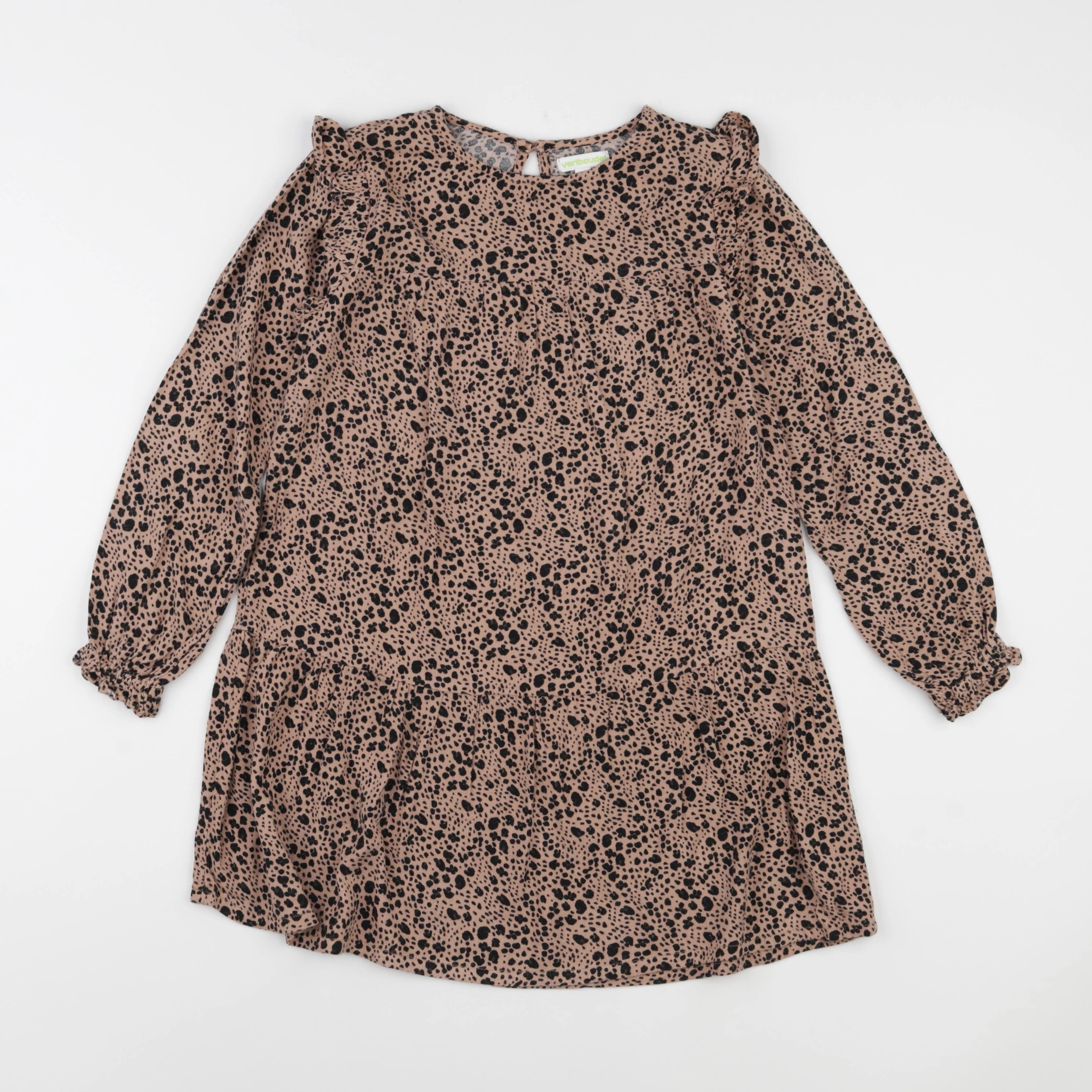 Vertbaudet - robe marron - 8 ans