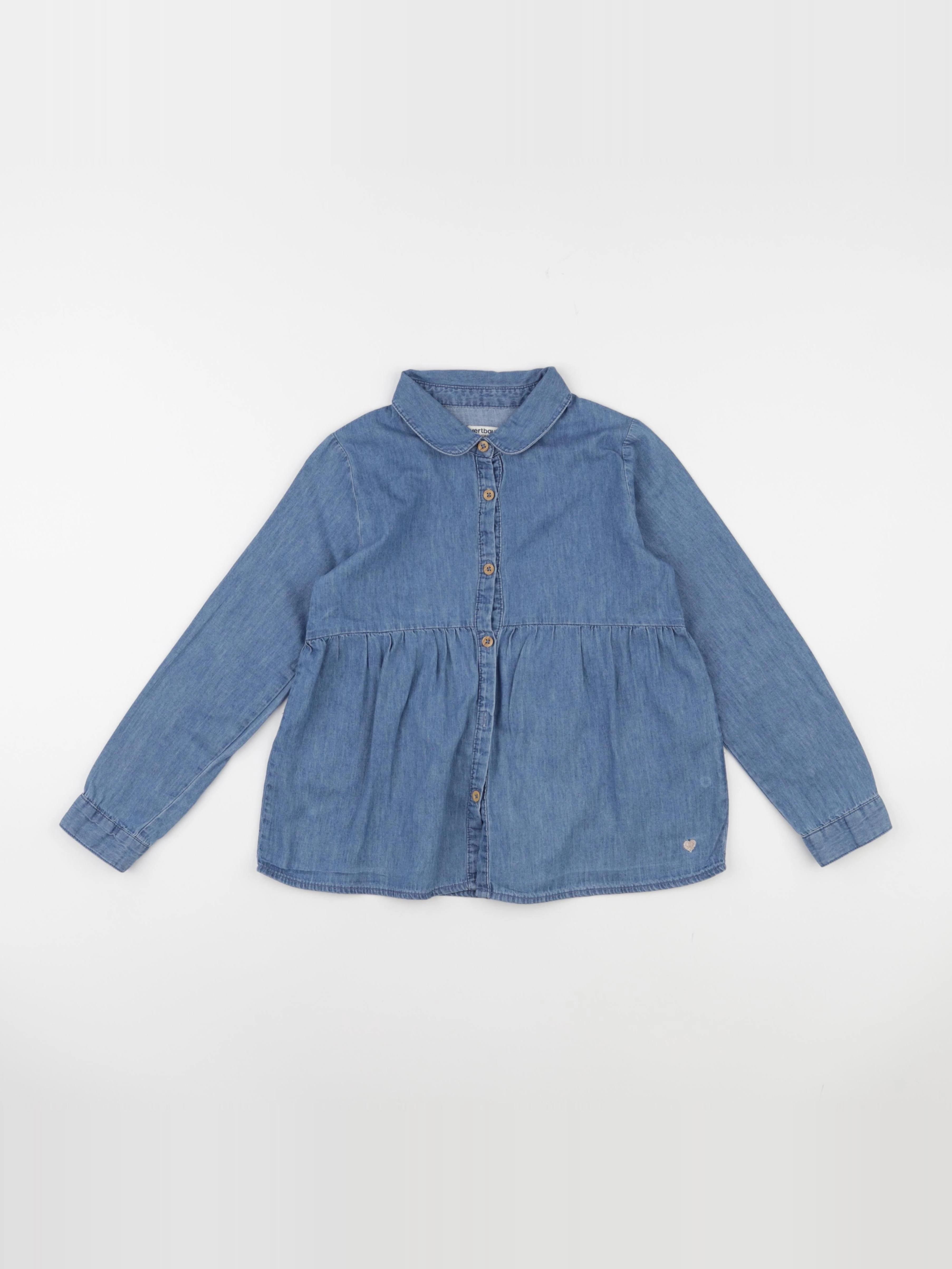 Vertbaudet - blouse bleu - 8 ans