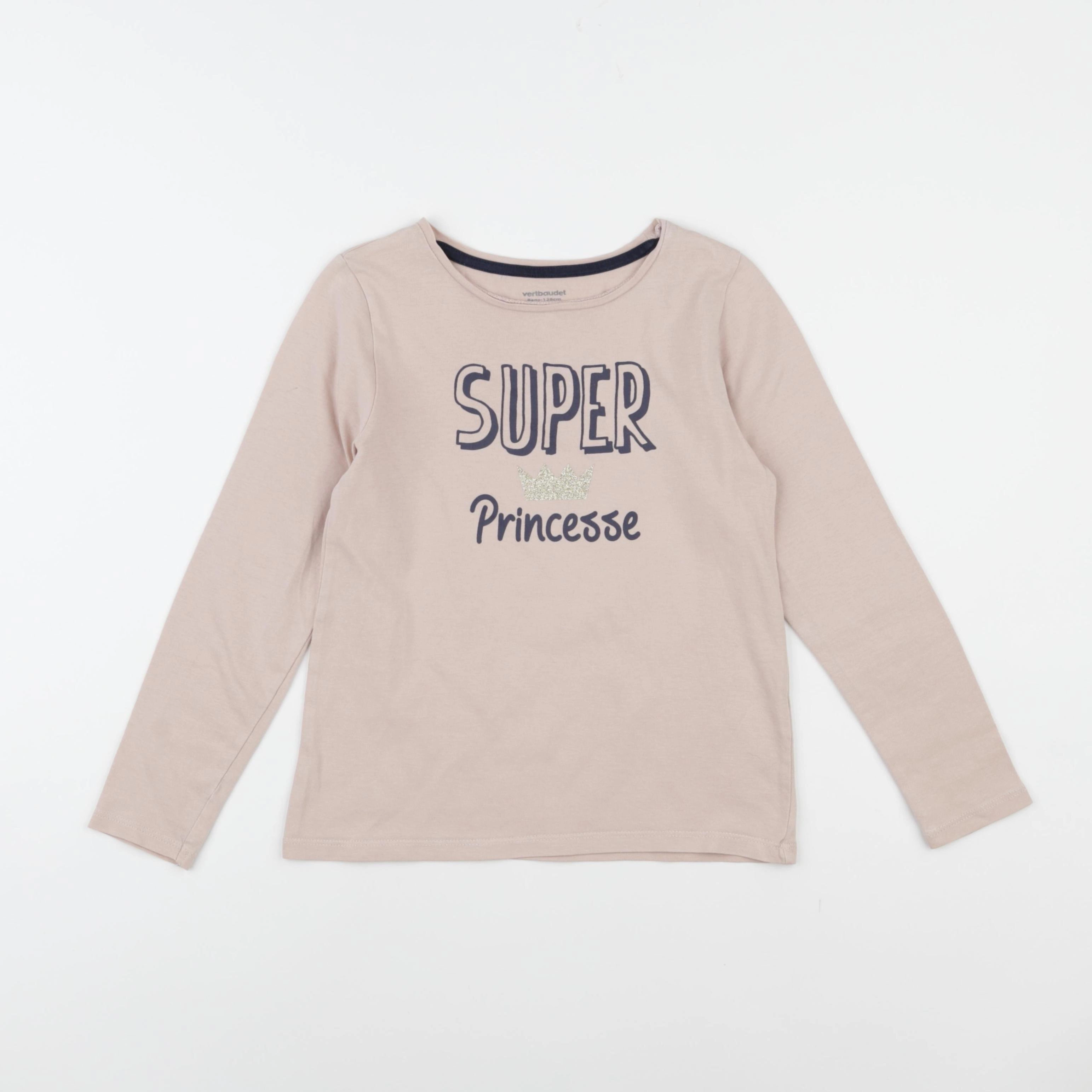Vertbaudet - tee-shirt rose - 8 ans