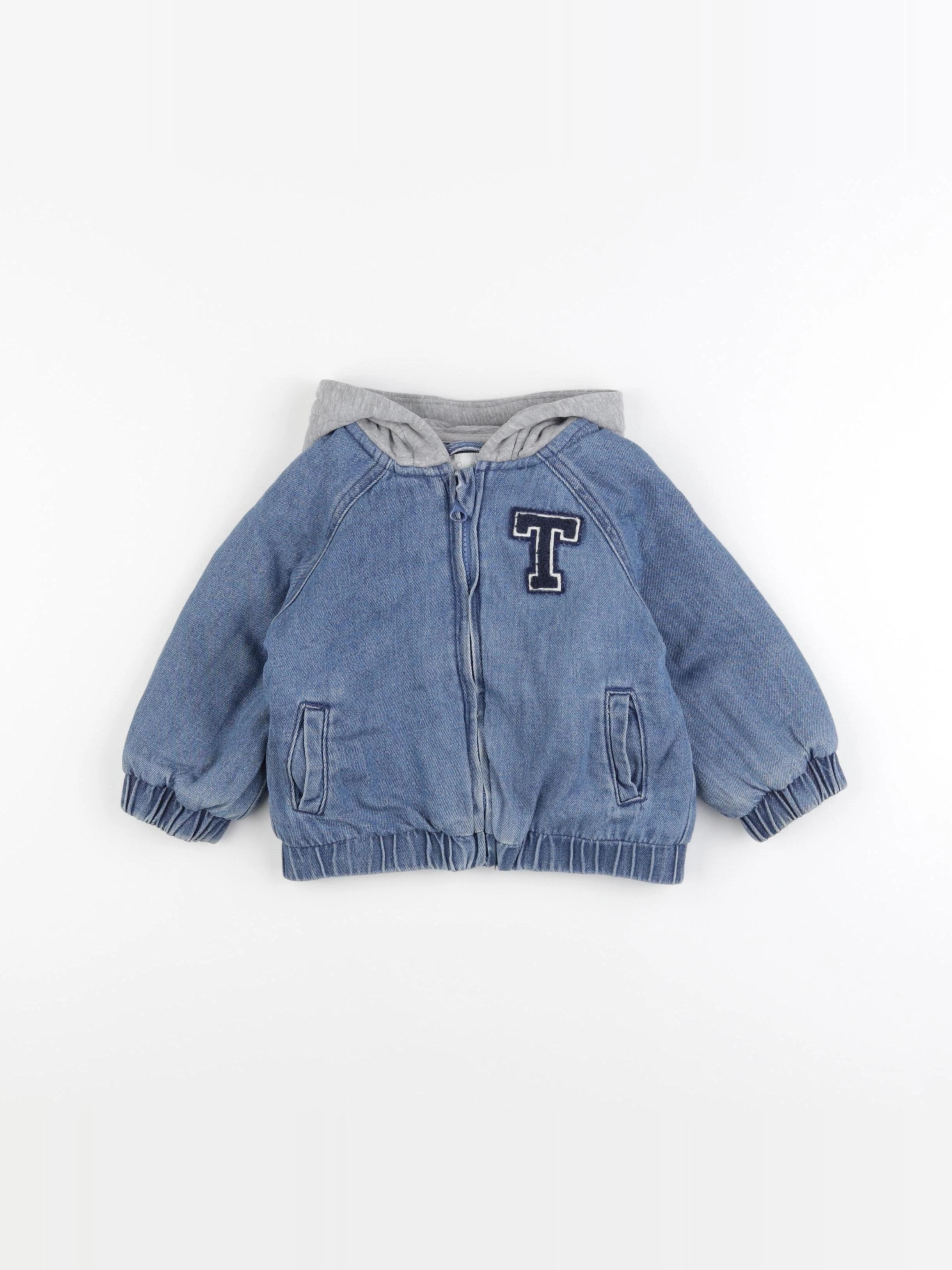 Vertbaudet - veste doublé bleu - 18 mois