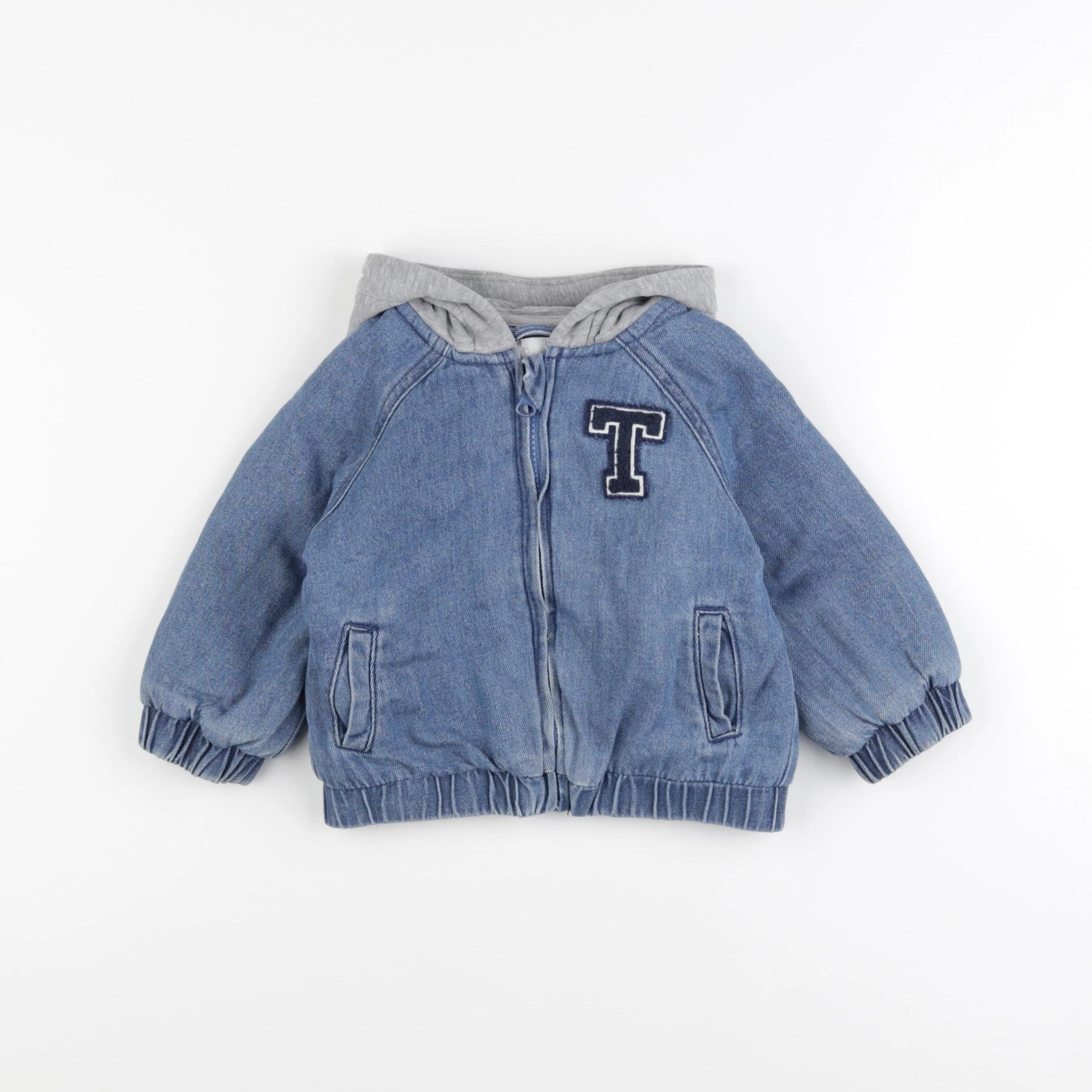 Vertbaudet - veste doublé bleu - 18 mois
