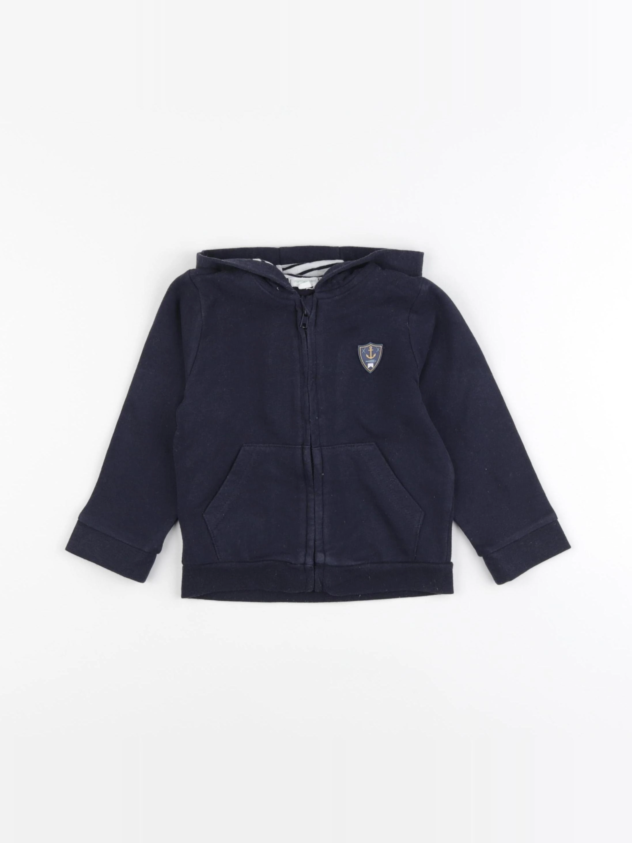 Vertbaudet - sweat bleu - 18 mois
