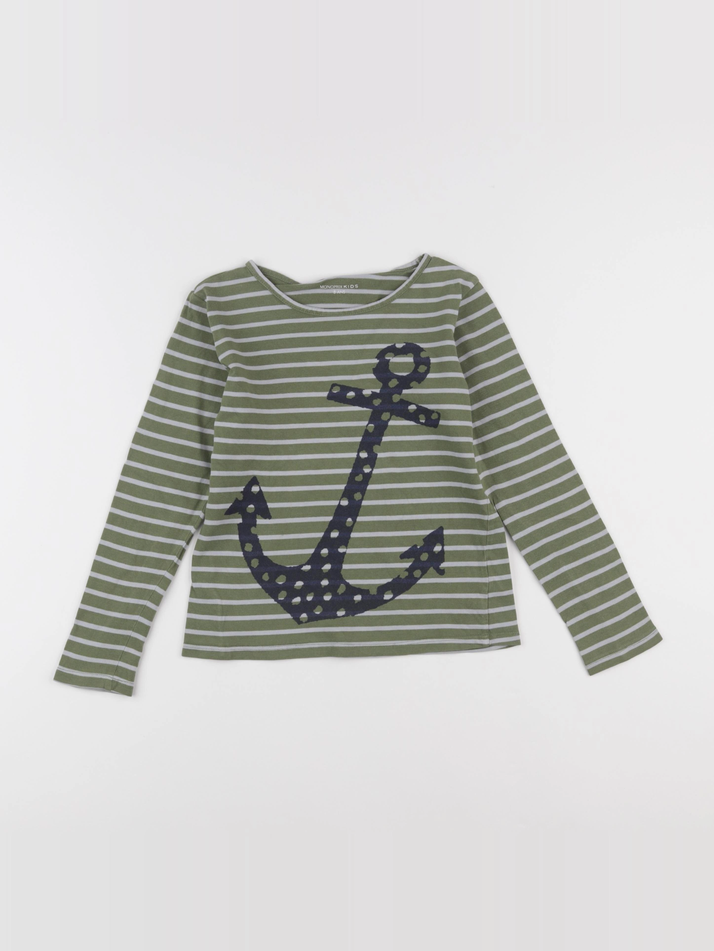 Monoprix - tee-shirt vert - 8 ans