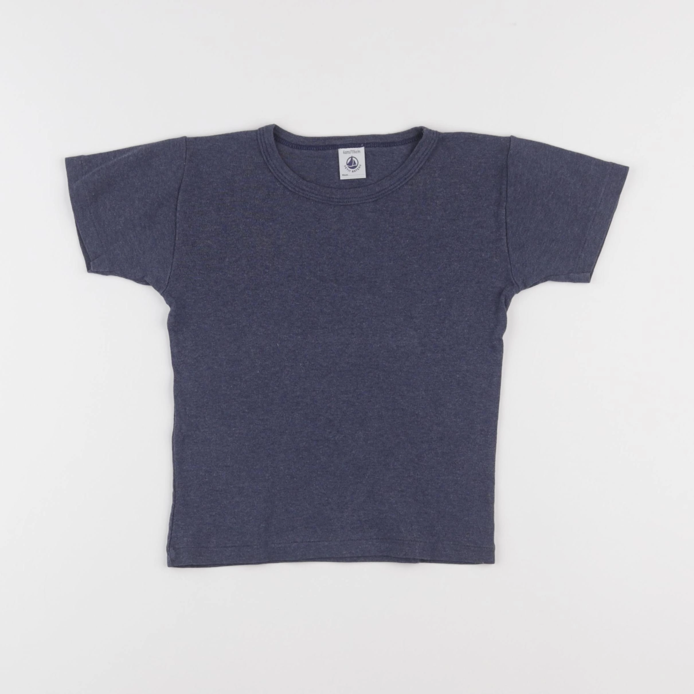 Petit Bateau - maillot de corps bleu - 6 ans