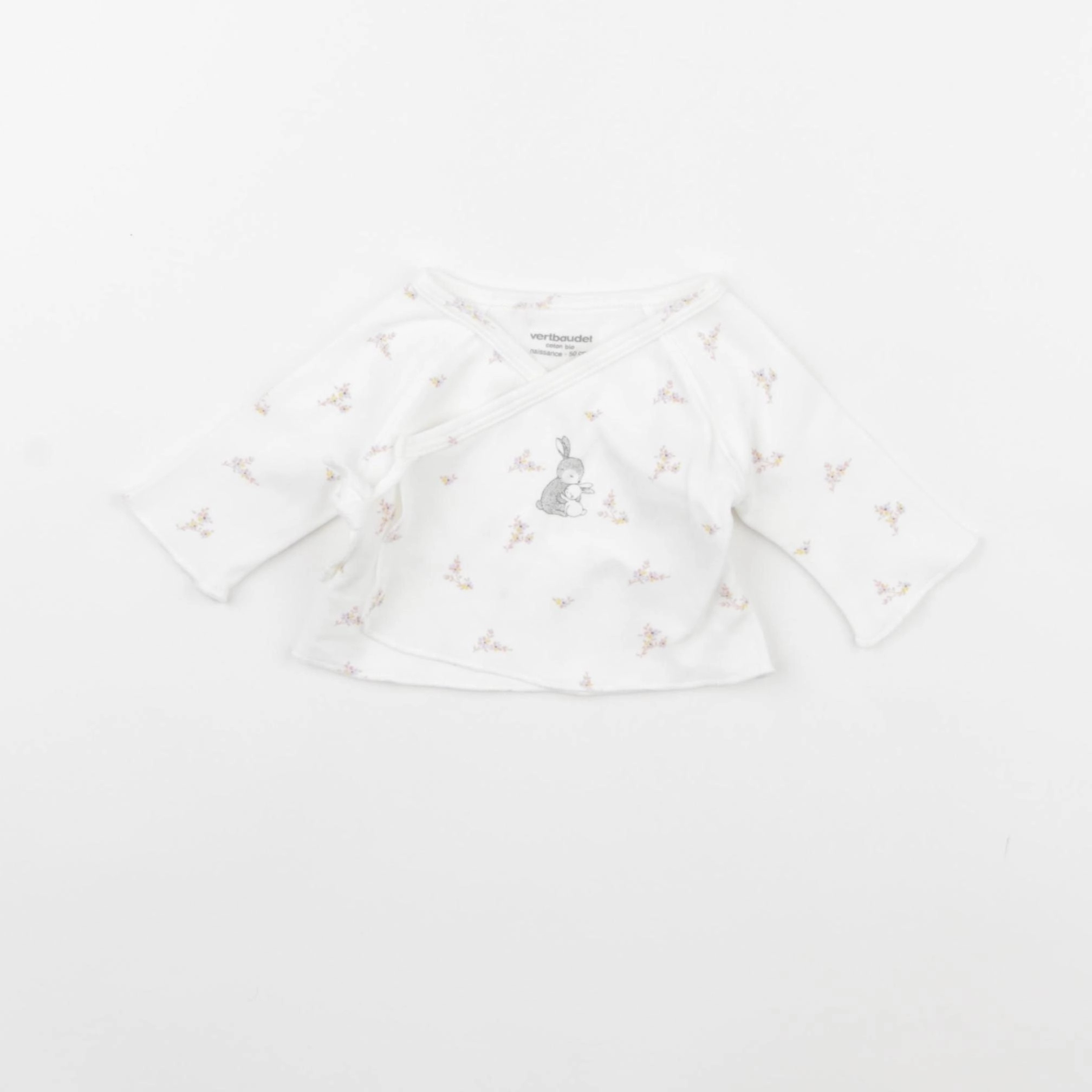 Vertbaudet - tee-shirt blanc - 0 mois