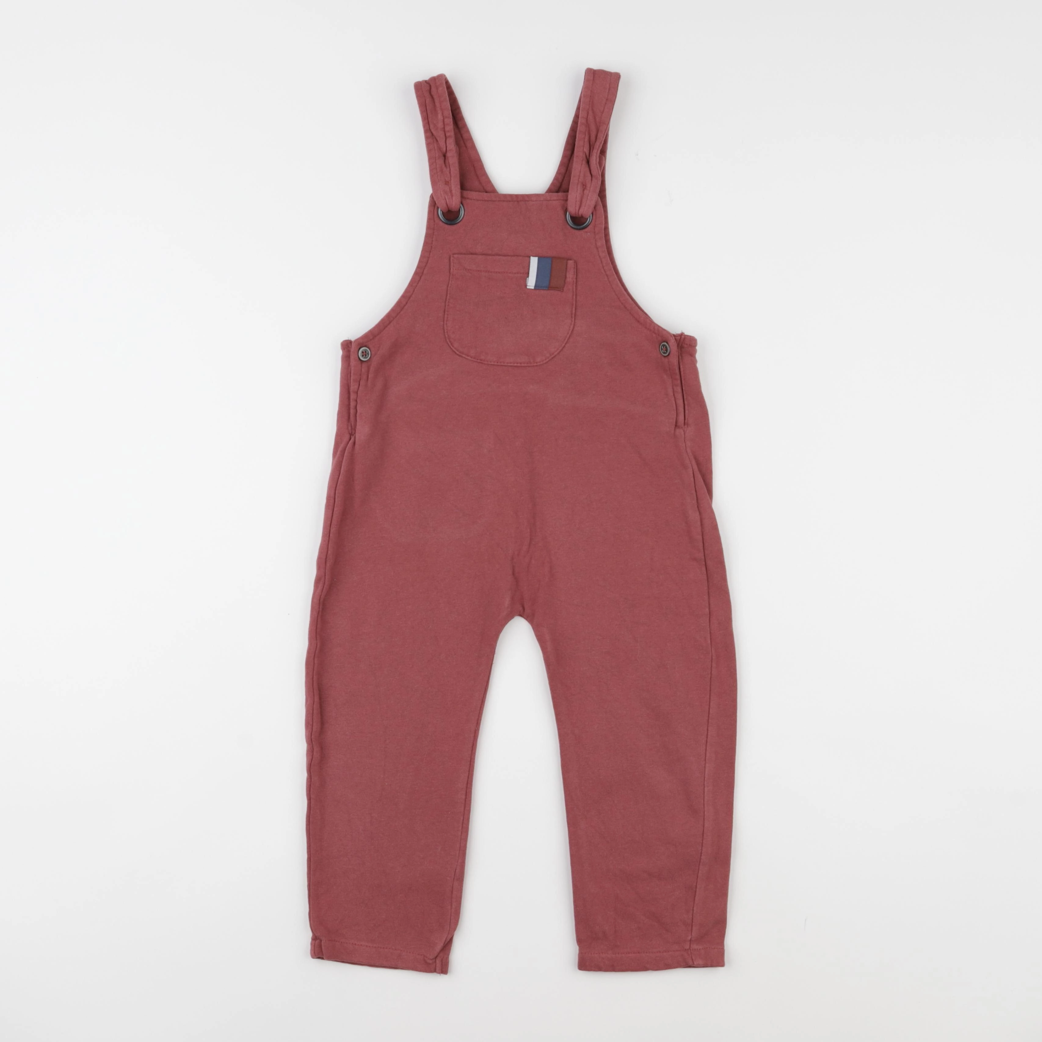 Vertbaudet - salopette rouge - 3 ans