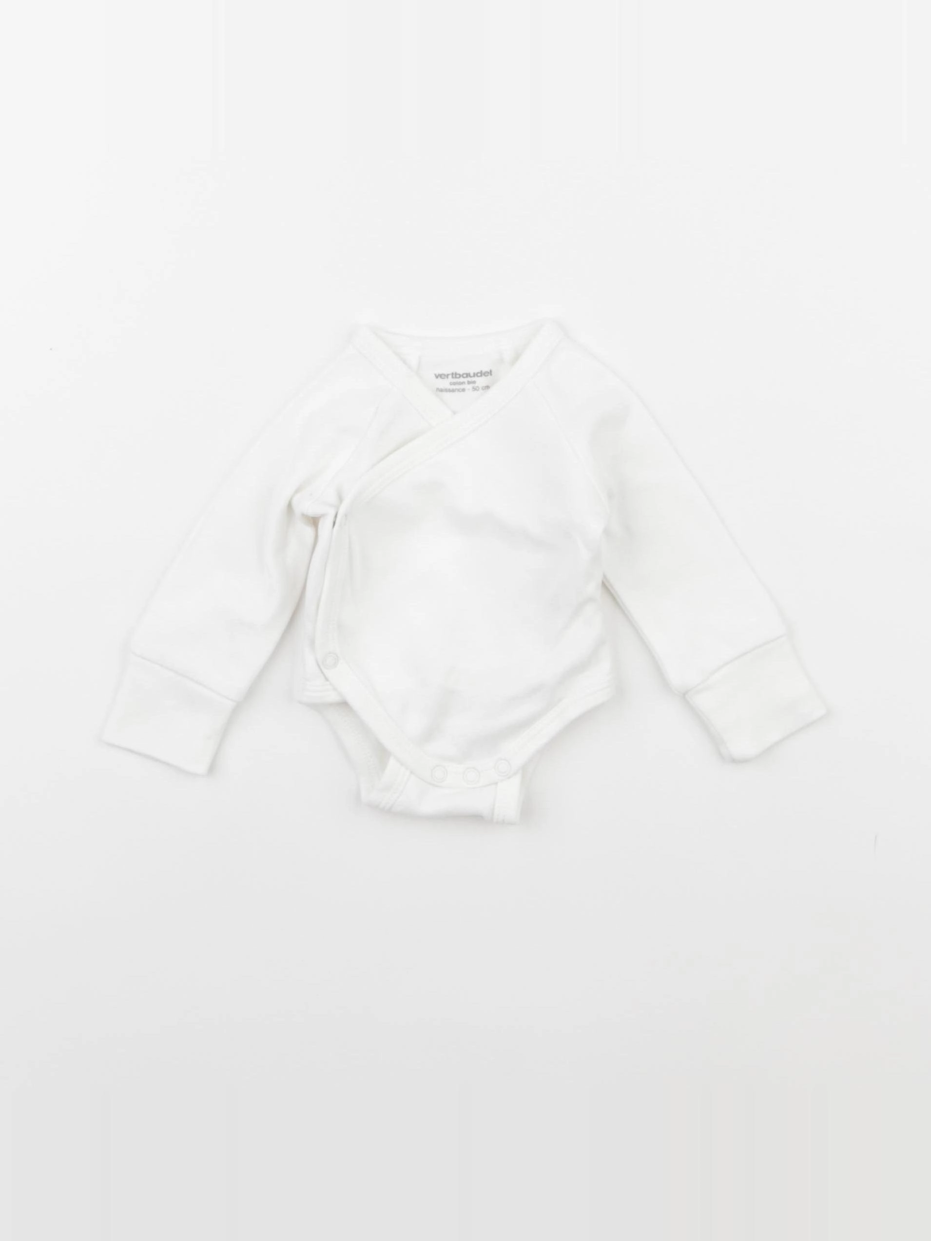 Vertbaudet - body blanc - 0 mois
