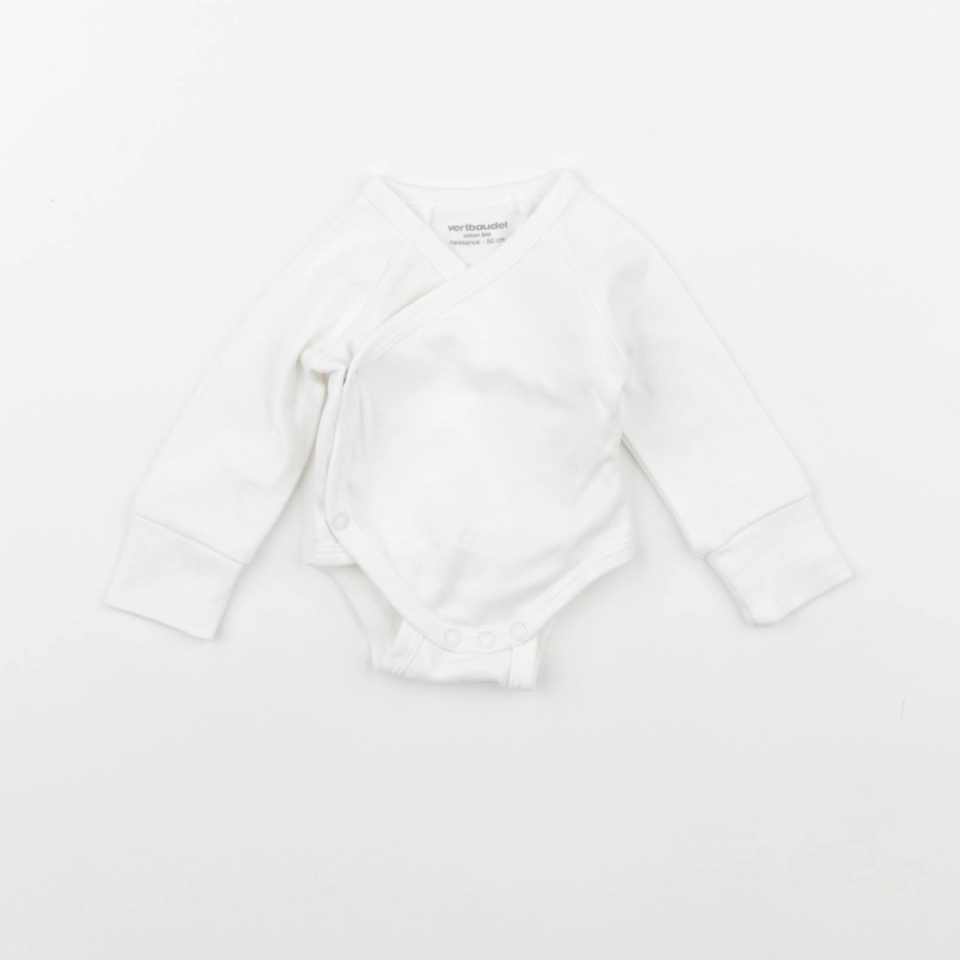 Vertbaudet - body blanc - 0 mois